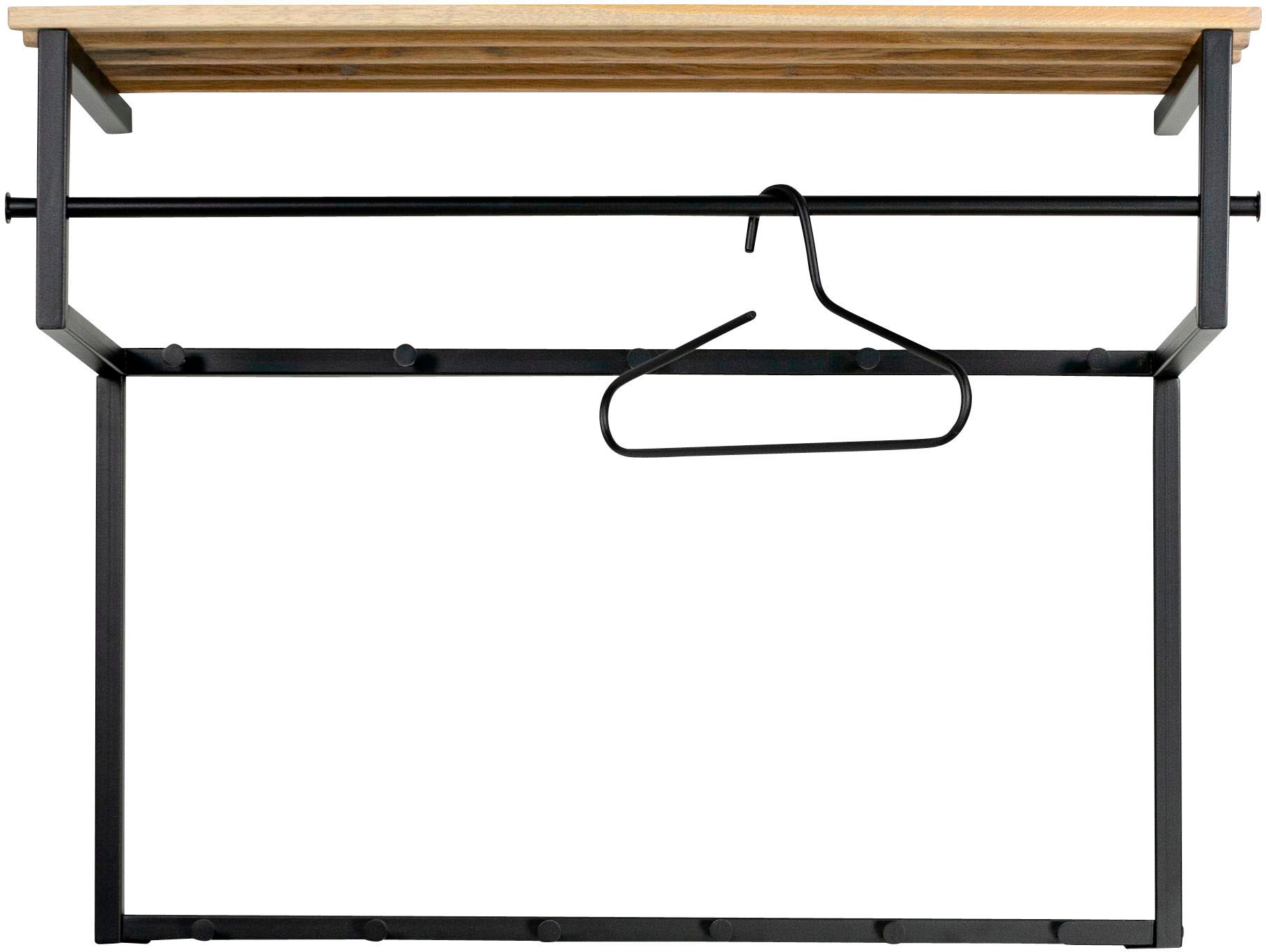 Spinder Design Garderobenleiste, Metall, Breite 100 cm, Familien-Garderobe, 11 Haken