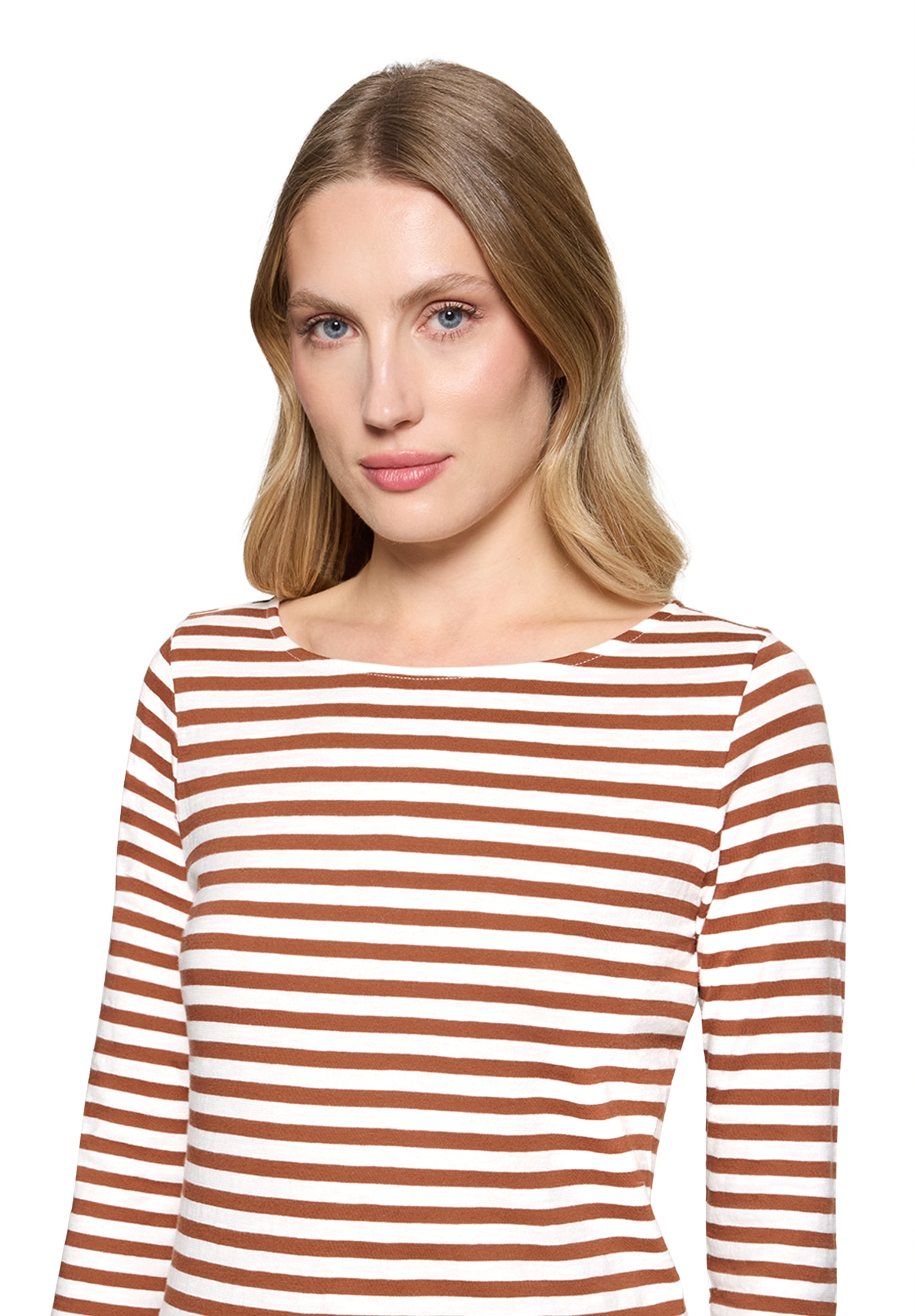 Betty&Co 3/4-Arm-Shirt »Ringelshirt mit U-Boot-Ausschnitt«