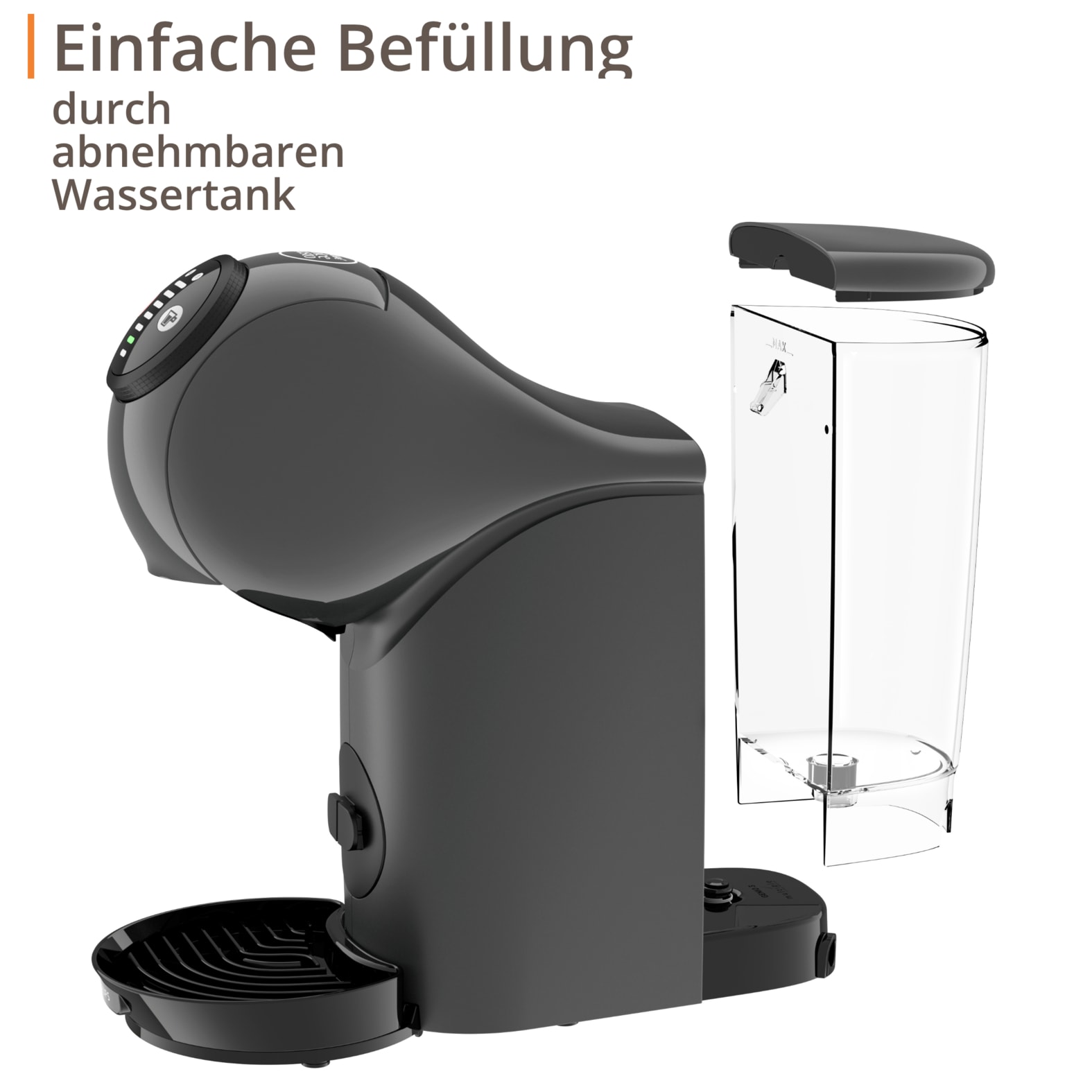 NESCAFÉ® Dolce Gusto® Kapselmaschine »KP243B Genio S, 15 Bar, ultra-kompakt, Hochdruck«