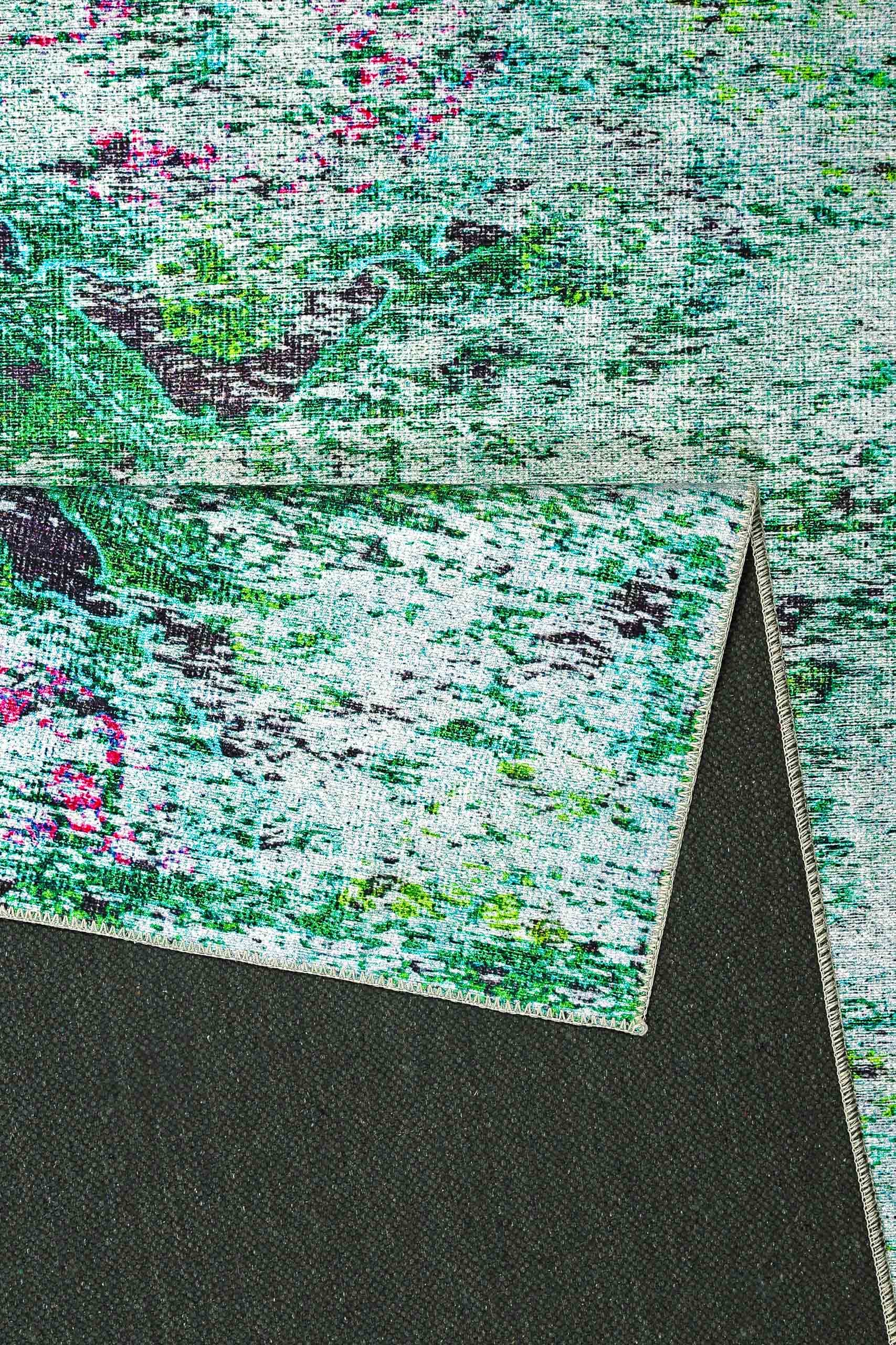 Wecon home Teppich »Focus« rechteckig 6 mm Höhe Vintage, Baumwolle, Kurzflor, Wohnzimmer, Schlafzimmer, pflegeleicht