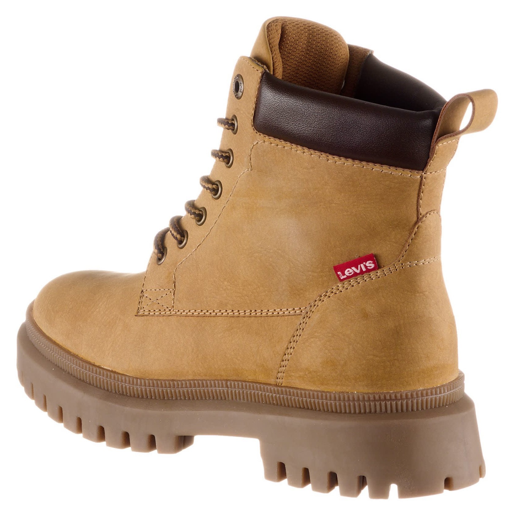 Levi's® Schnürboots »Lennox«, Blockabsatz, Schnürstiefelette, Boots, gepolsterter Schaftrand