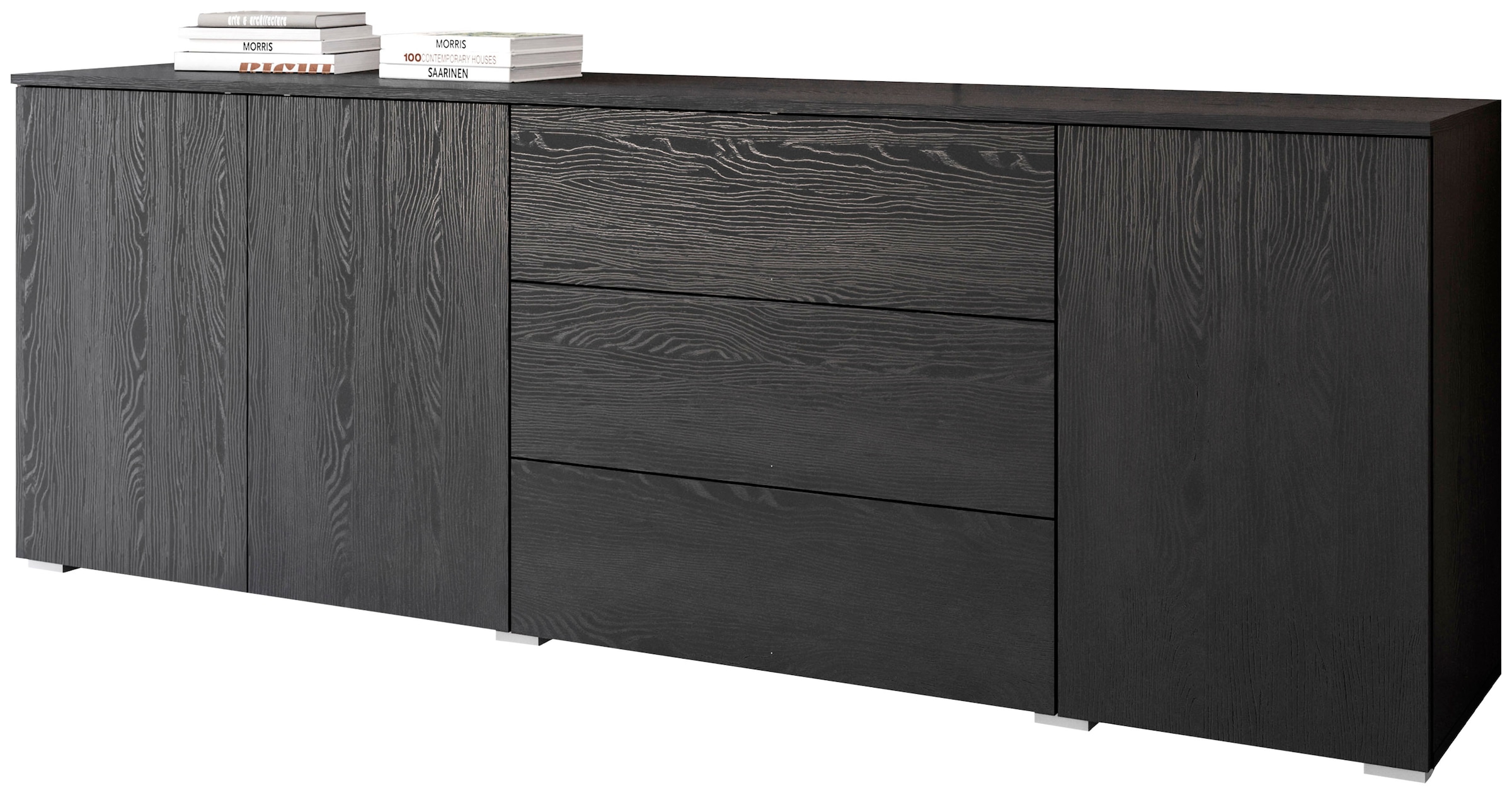 INOSIGN Sideboard »PARIS«, (1 St.), Moderne 190cm breite grifflose Kommode, vielseitig einsetzbar