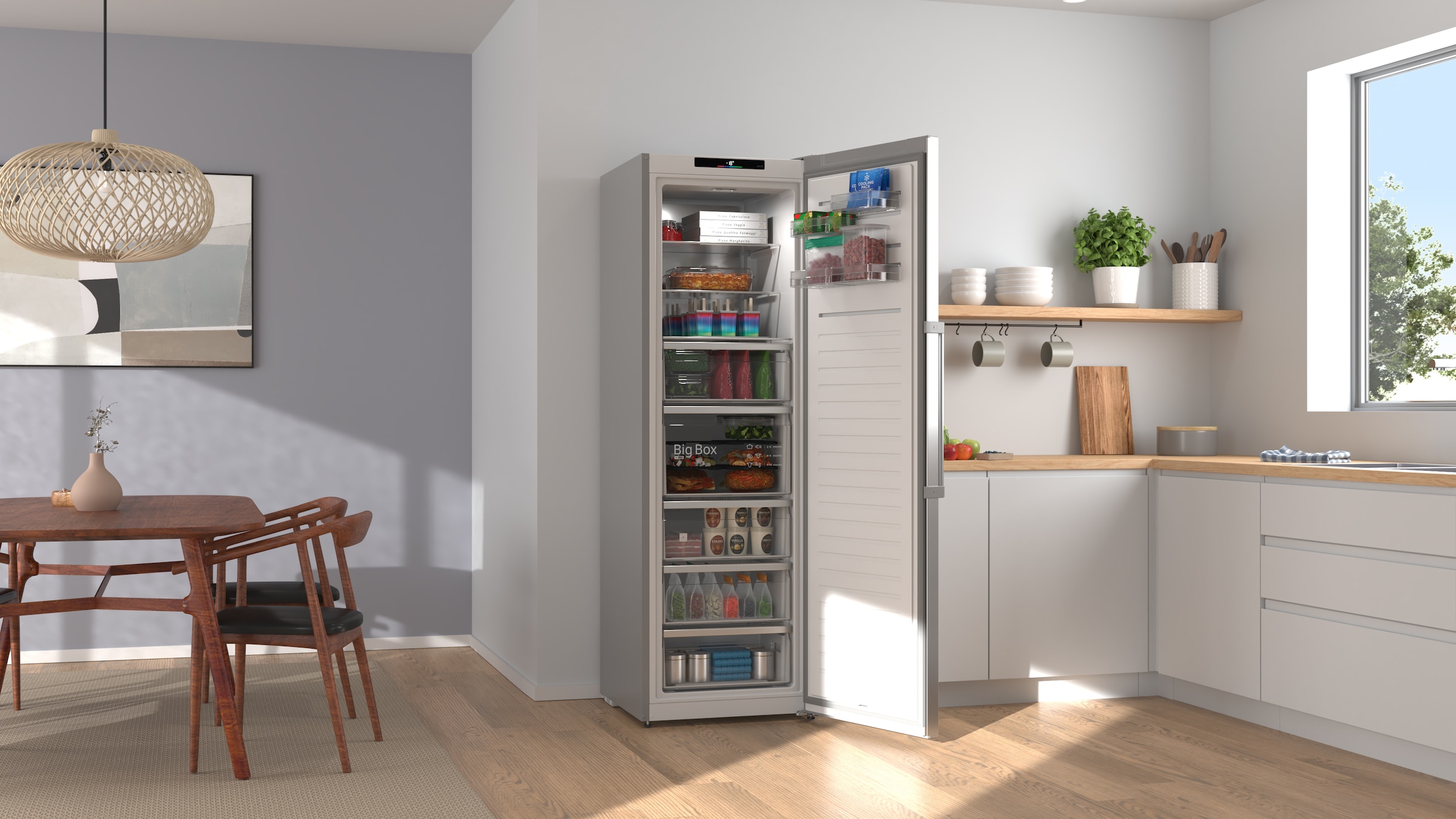 BOSCH Gefrierschrank Serie 6 »GSN36AICM« 186,2 cm hoch 59,5 cm breit Nie wieder abtauen, No Frost Gefrierschrank, großzügiger Stauraum