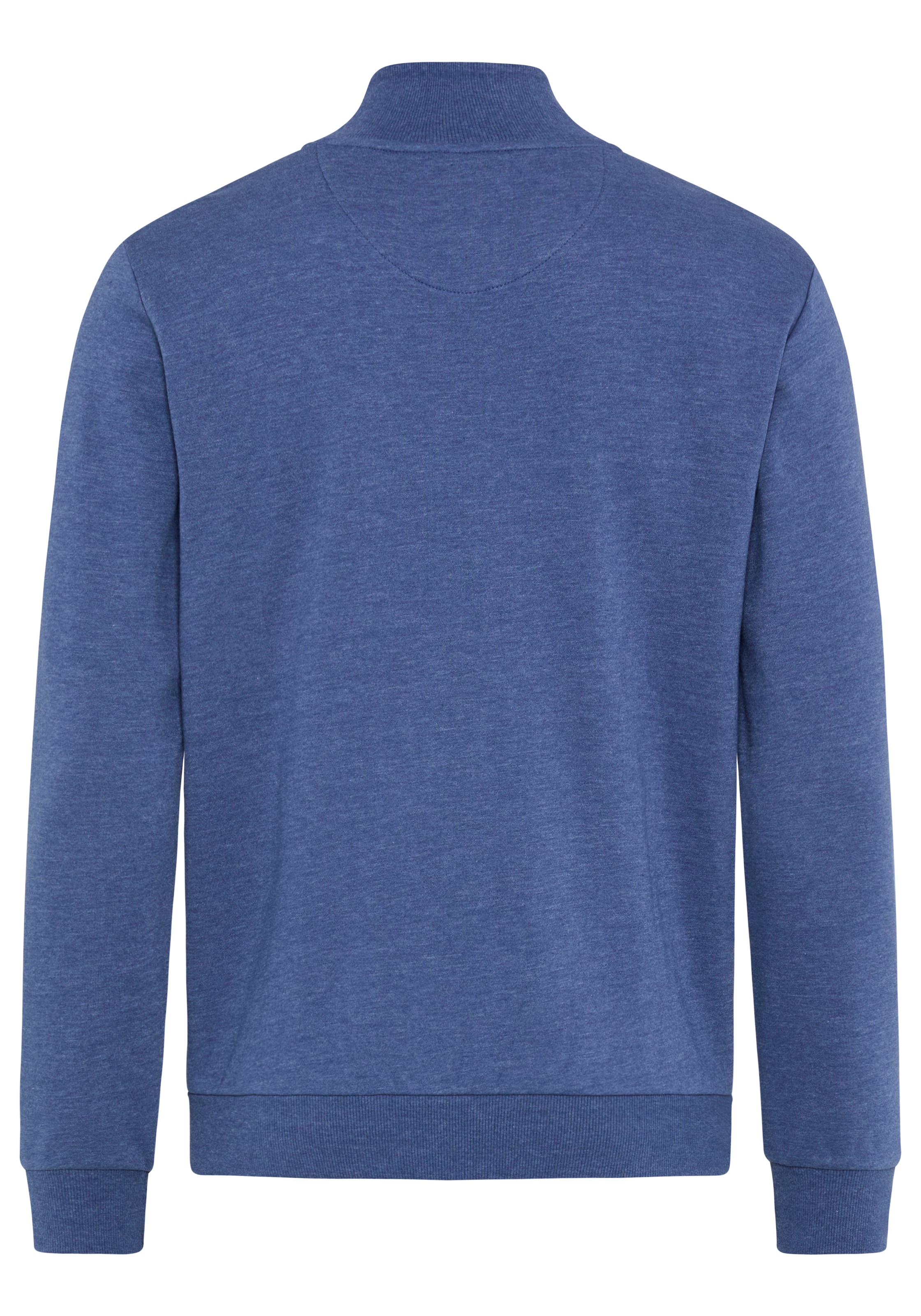 DELMAO Sweatjacke mit Reißverschluss, hochschließender Kragen, Langarm