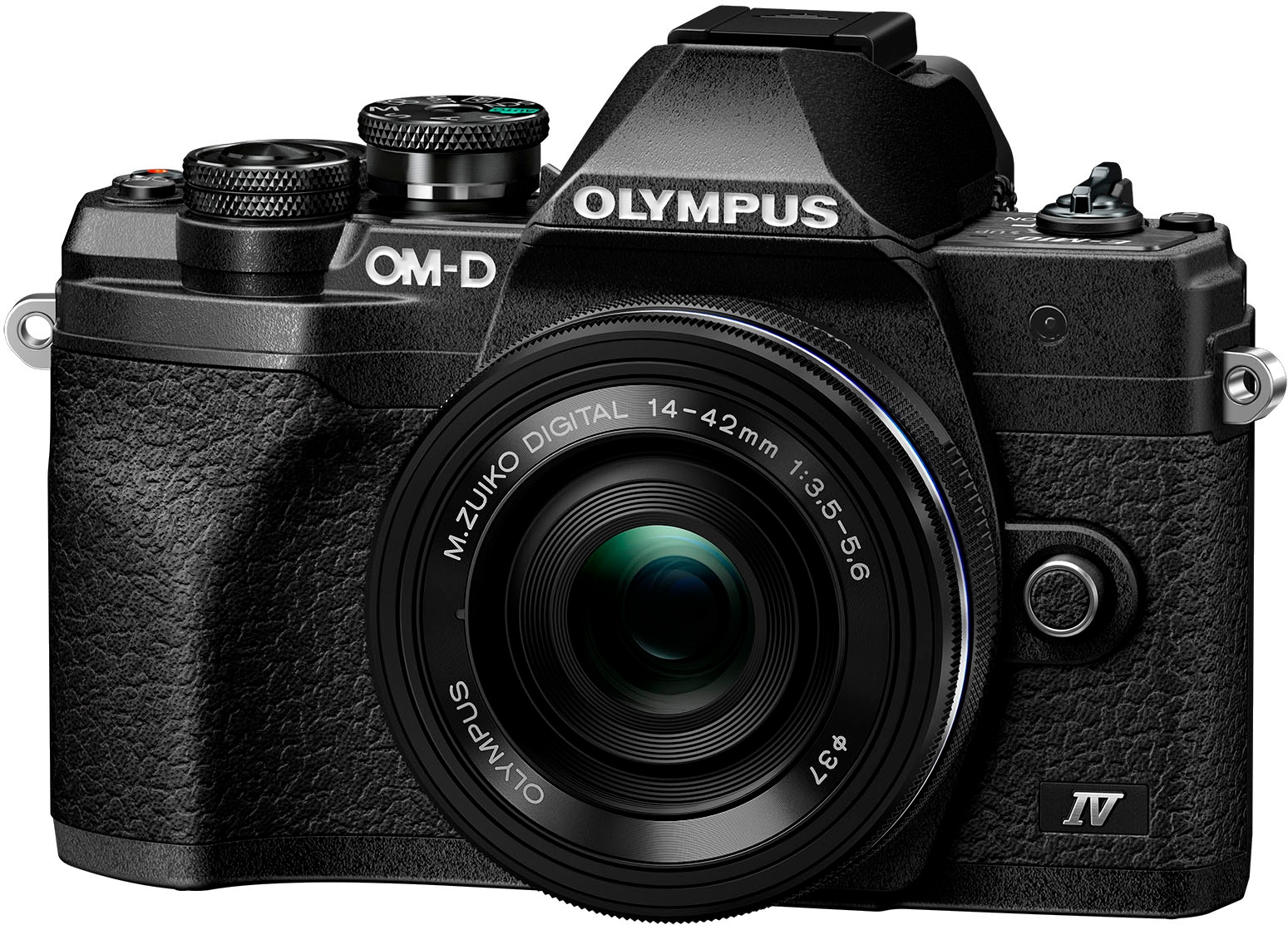 Olympus Systemkamera »E-M10 Pancake, USB (WiFi), ED Digital F3,5-5,6 IV«, M.Zuiko cable, +BLS-50, Adapter, USB-AC Strap 14‑42mm bei Mark MP, F-5AC EZ 20,3 Bluetooth-WLAN Shoulder