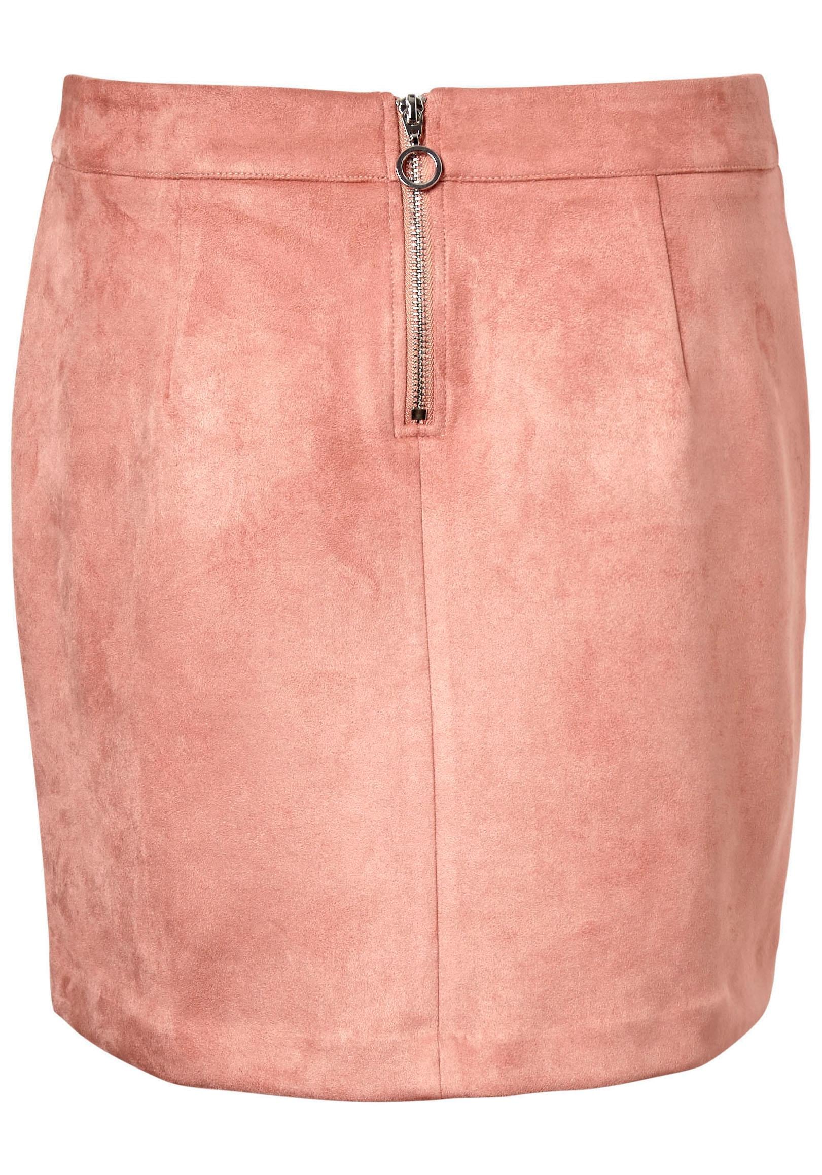 Vero Moda Lederimitatrock »VMDONNADINA FAUXSUEDE SHORT SKIRT« Materialmix