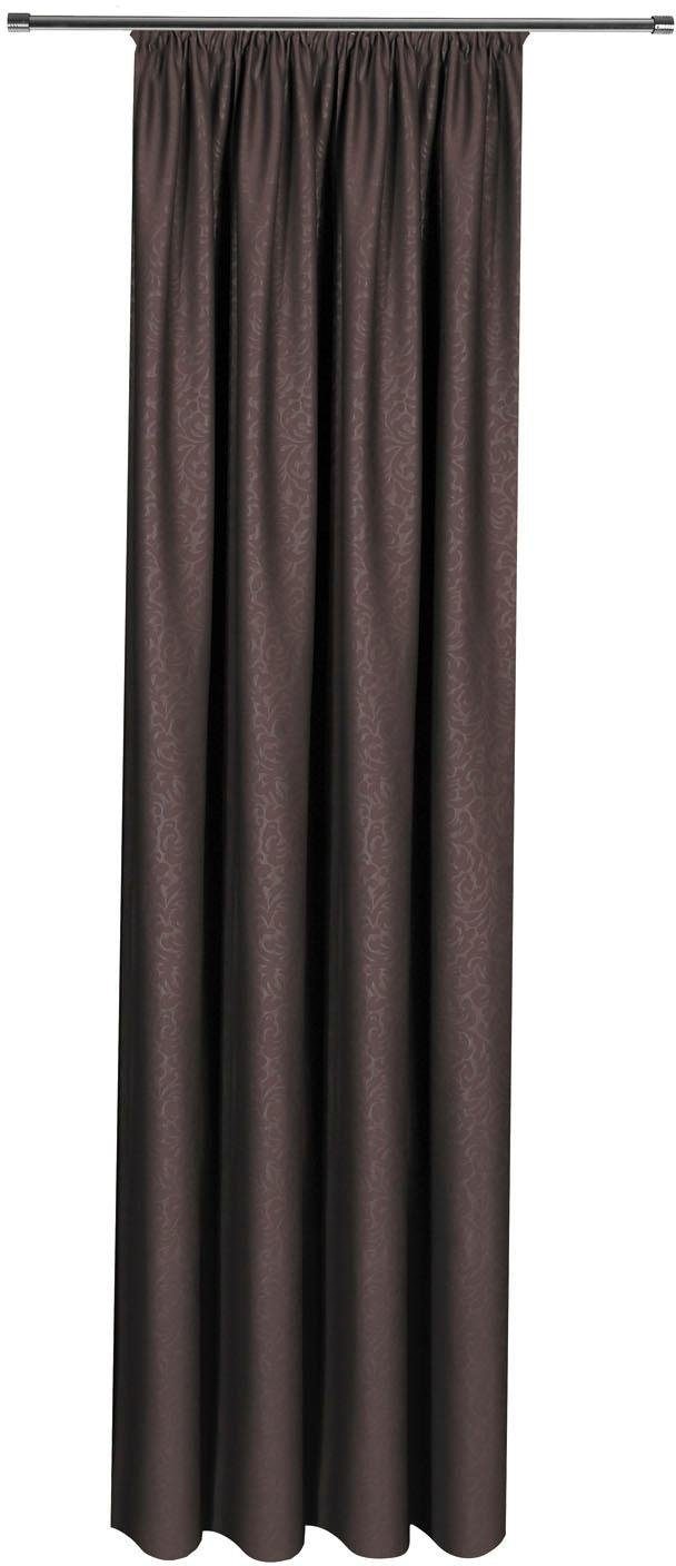 Gerster Vorhang »Kira«, (1 St.), HxB: 245x140, Deko Schlaufenschal mit Prägedruck
