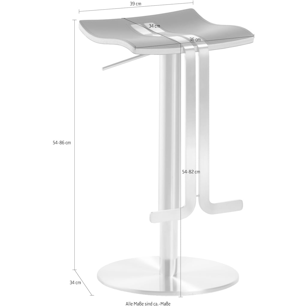 Mayer Sitzmöbel Barhocker »Bar- und Tresenhocker myWAVE«