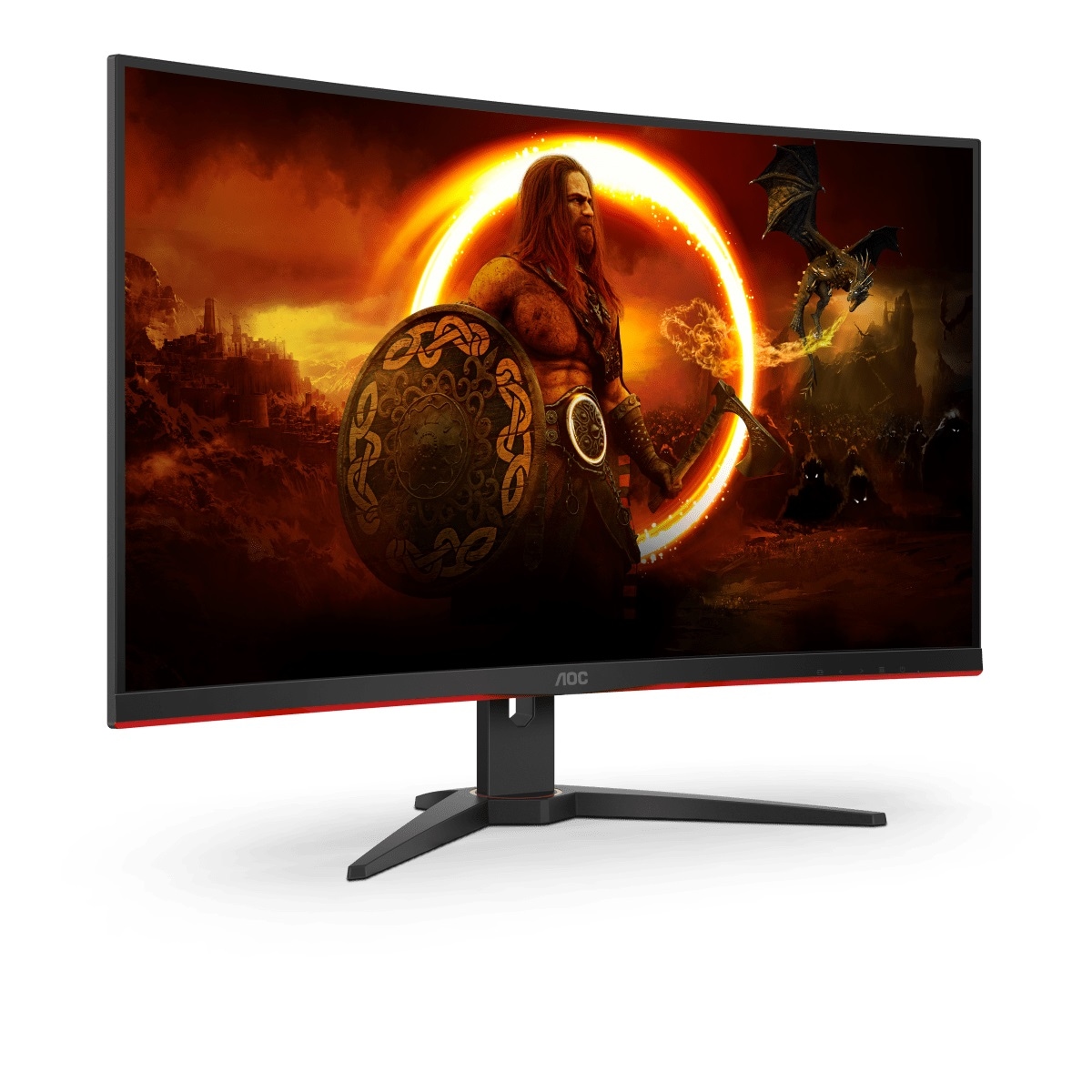 Hyrican Gaming-PC-Komplettsystem »Rockstar SET02304«, Windows 11,Intel Core i7-12700F,inklusive 31,5"Monitor AOC CQ32G2SE/BK
