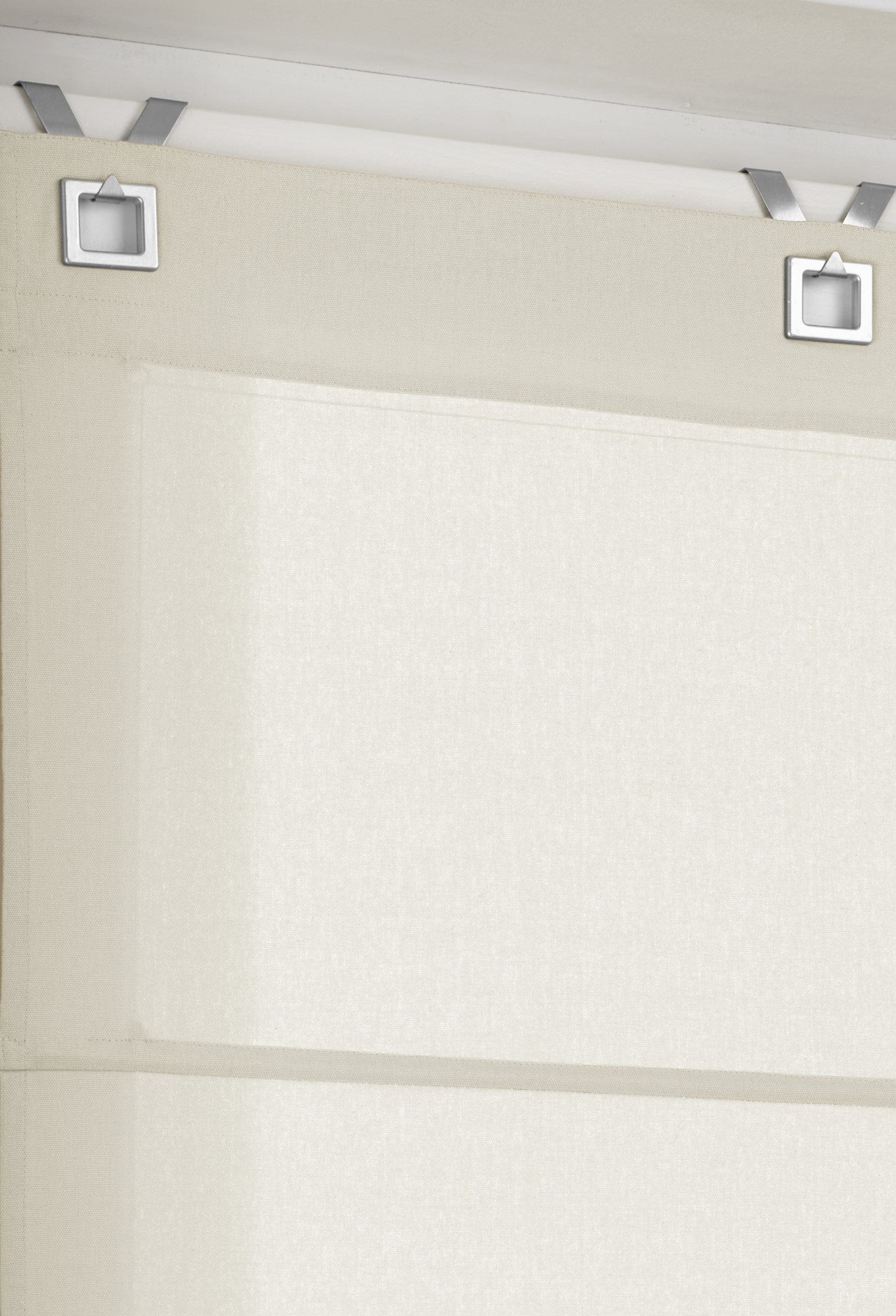 Kutti Raffrollo »Duck in 6 Farben« mit Hakenaufhängung ohne Bohren freihängend modernes Ösen-Design, 100% Baumwolle, blickdicht