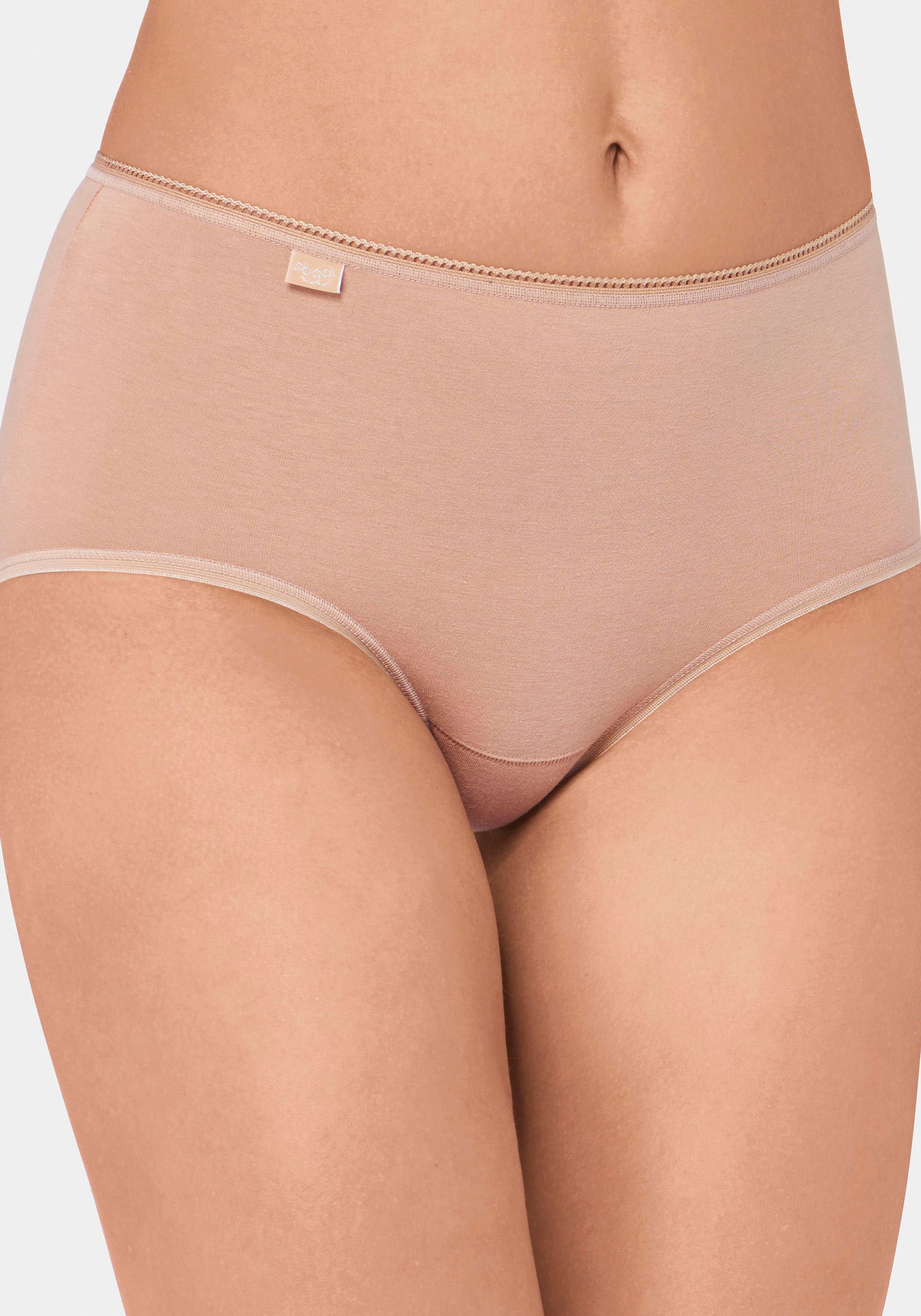 sloggi Midislip »24/7 Cotton« 3er Pack,  Spitze, blickdicht, weiche Baumwollmischung, elastisch