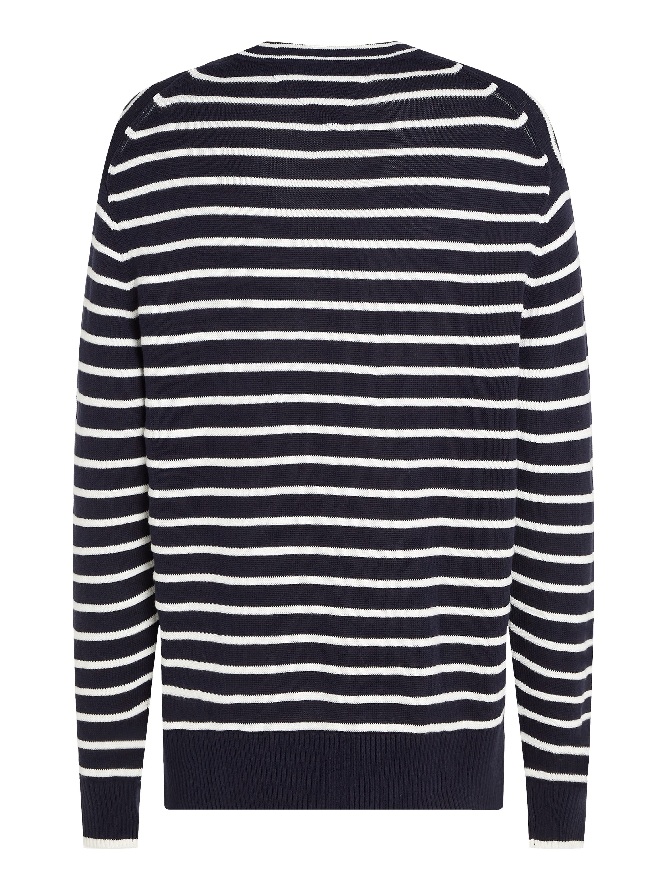 Tommy Hilfiger Strickpullover »BRETON STRUCTURE CREW NECK«, Mit Rundhalsausschnitt