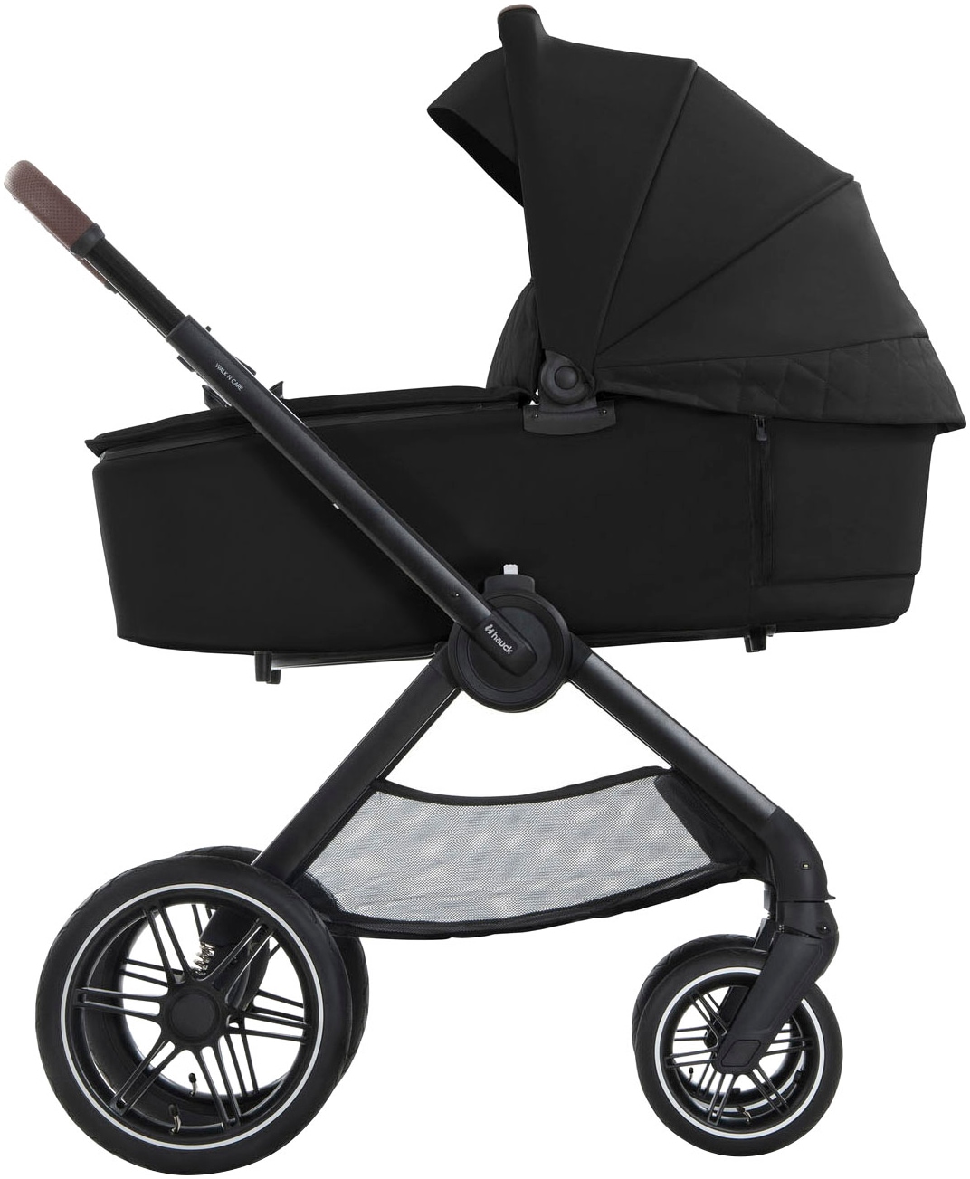 Hauck Kombi-Kinderwagen »Walk N Care Air Set, black«, 22 kg, belastbar bis 22 kg