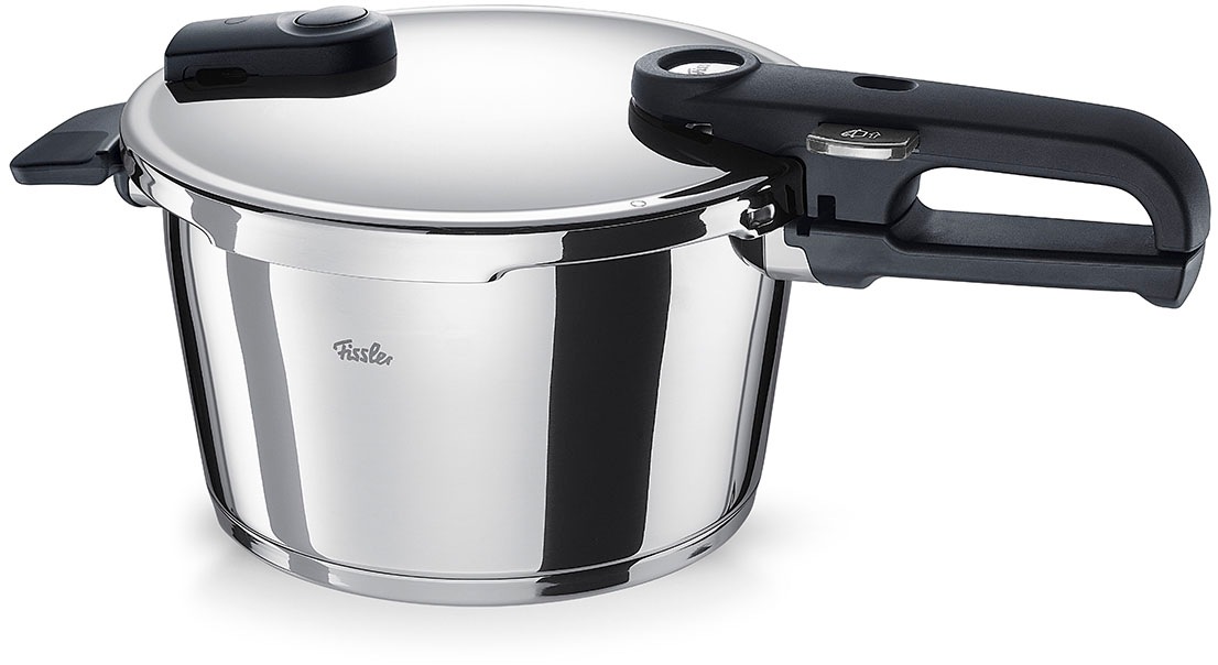 Fissler Schnellkochtopf »Vitaquick® Edition« Set, Schnellkochtopf 4,5 oder 6 Liter mit Deckel und Dünsteinsatz, 2 Stk. tlg. Edelstahl 18/10