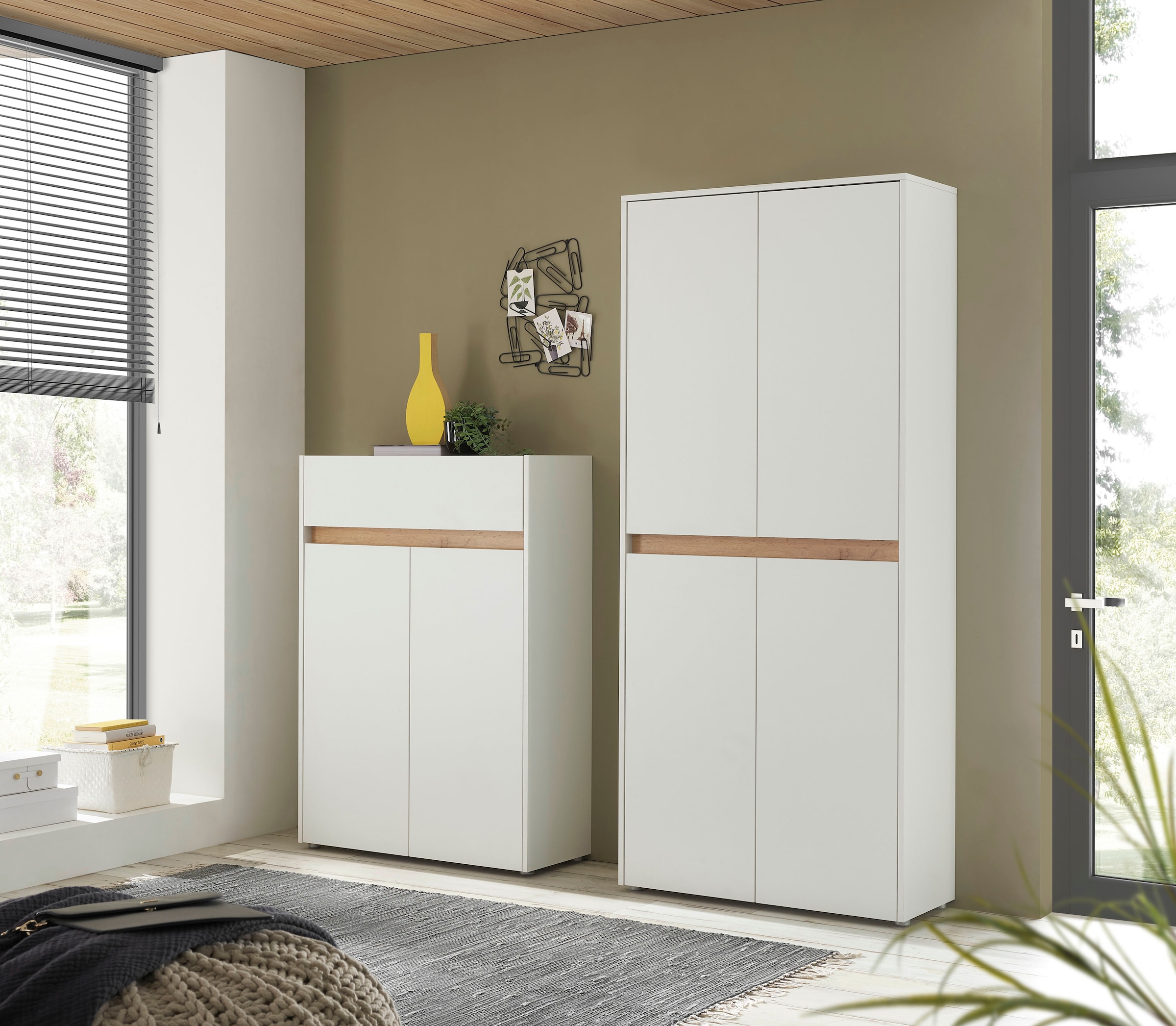 INOSIGN Garderoben-Set »City/Giron, moderne Garderobe, viel Stauraum, ca. 48 Schuhe« Set, 2 Stk. tlg.