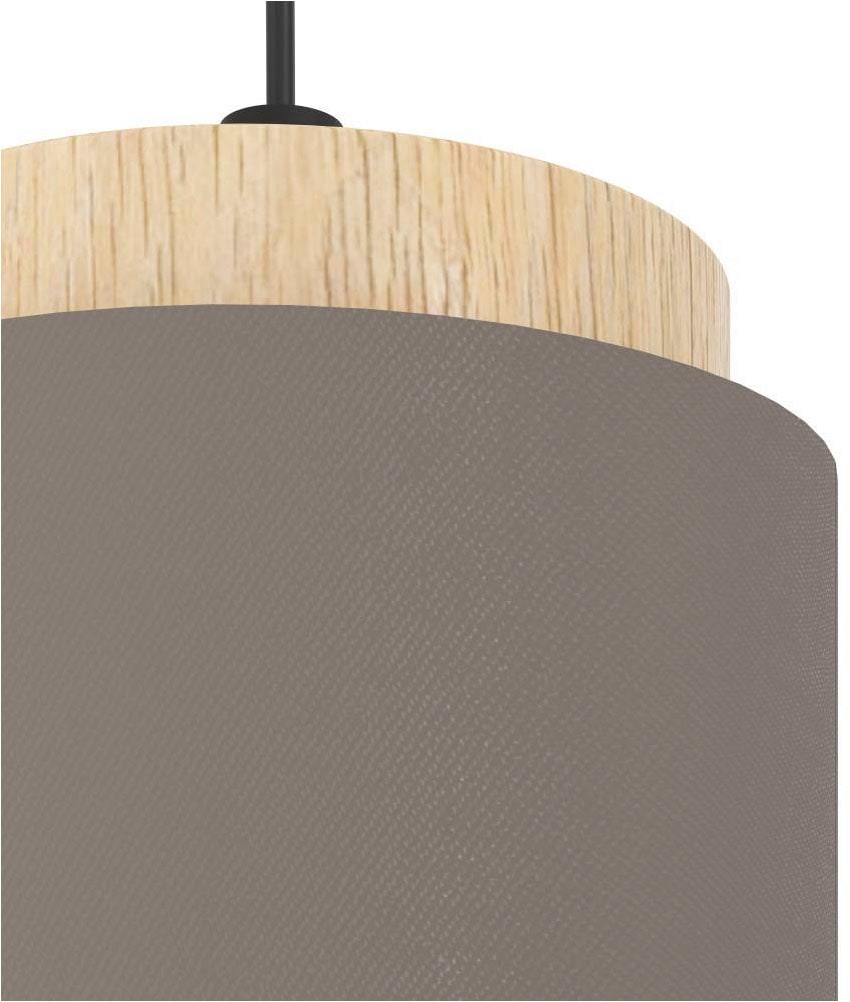 EGLO Hängeleuchte »ALBARIZA«, 1 flammig, Leuchtmittel E27 | ohne Leuchtmittel, Hängelampe Vintage, Schwarz, Natur, Cappuccino, Gold, E27 Fassung