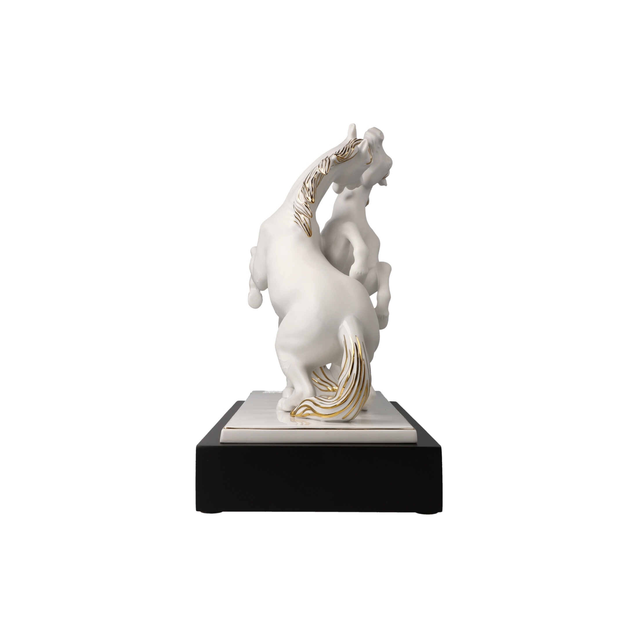 Goebel Dekofigur »Dekofigur Pferde Artiste er Alegria Studio 8 Chevaux 32 cm weiß-gold«