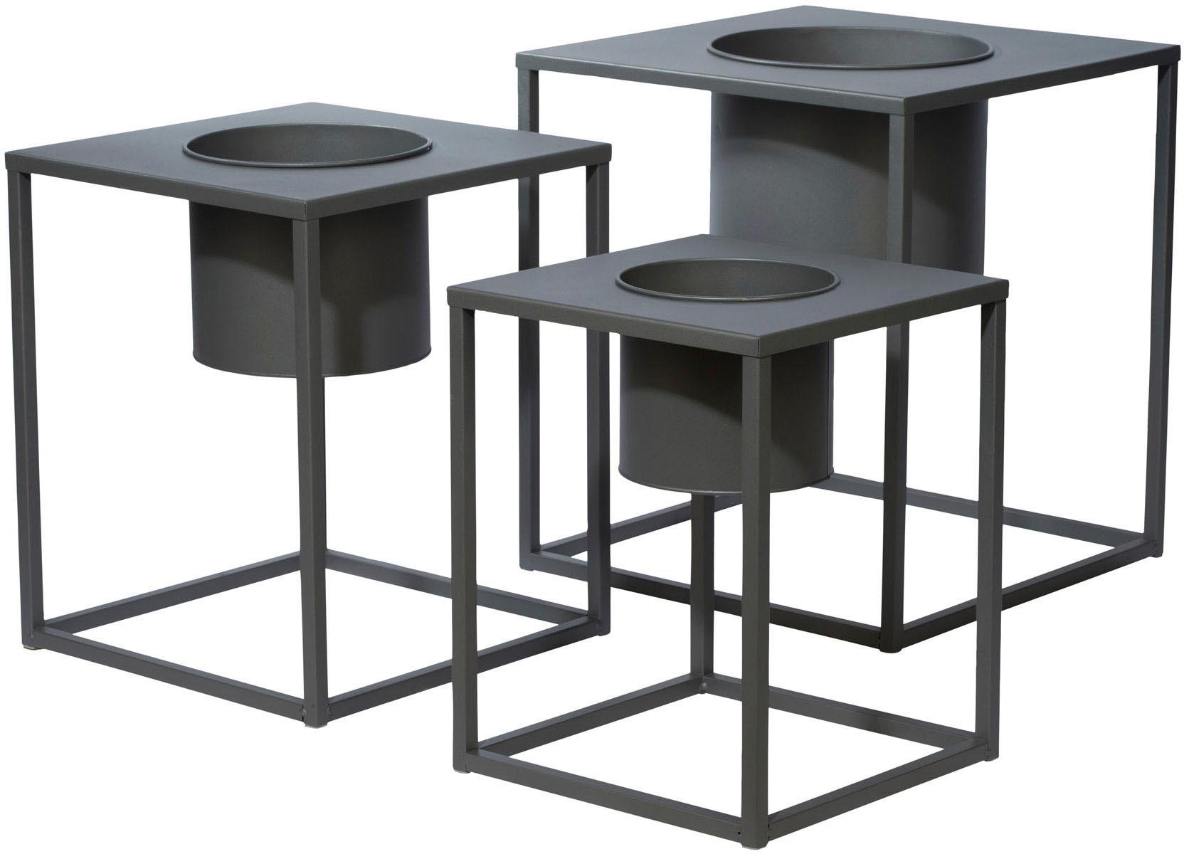 COUCH♥ Übertopf, (Set, 3 St.), Pflanzkübel lackiertes Metall, COUCH Lieblingsstücke kaufen