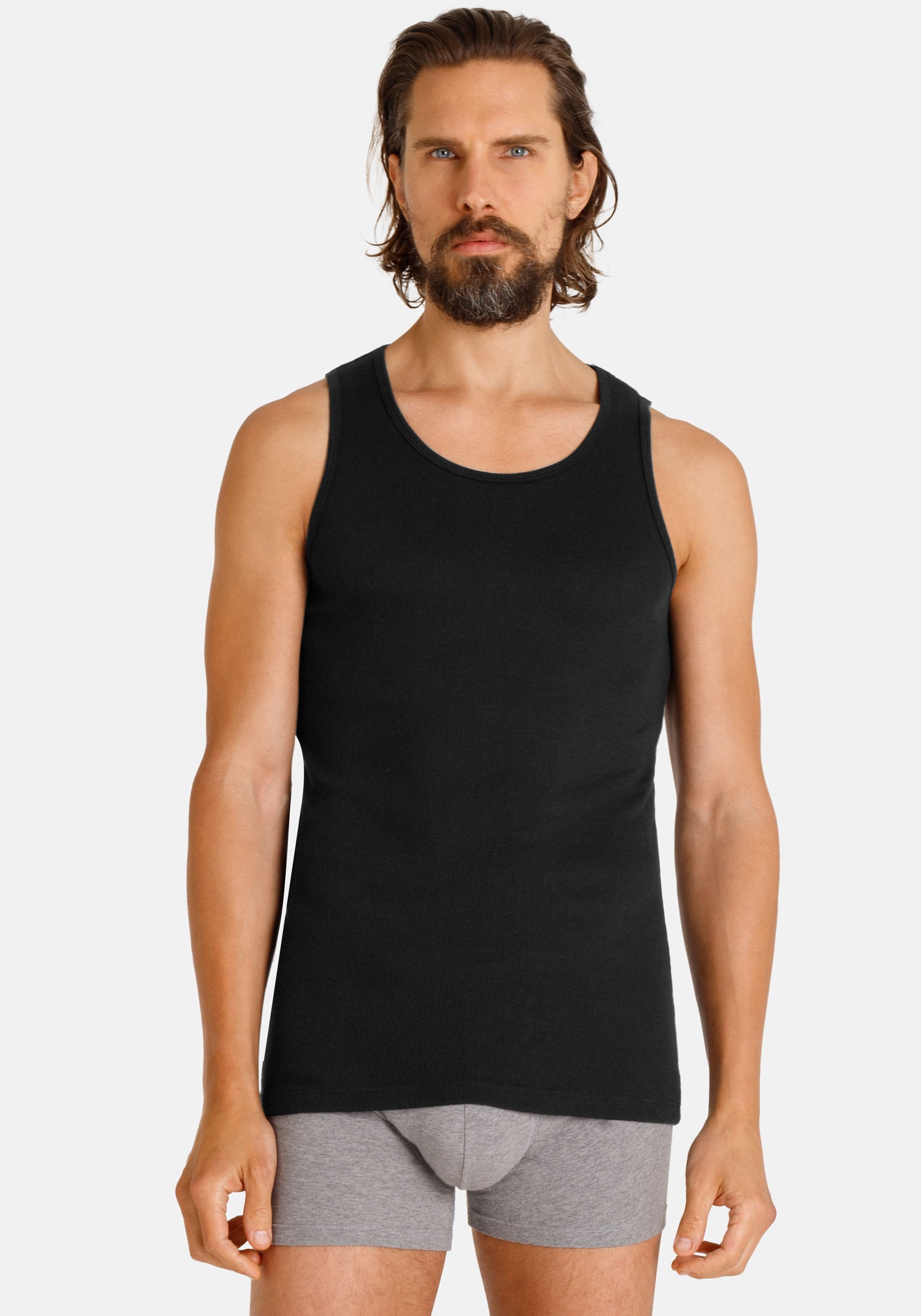 Camano Unterhemd »comfort« 2er Pack,  mit tiefem Rundhals