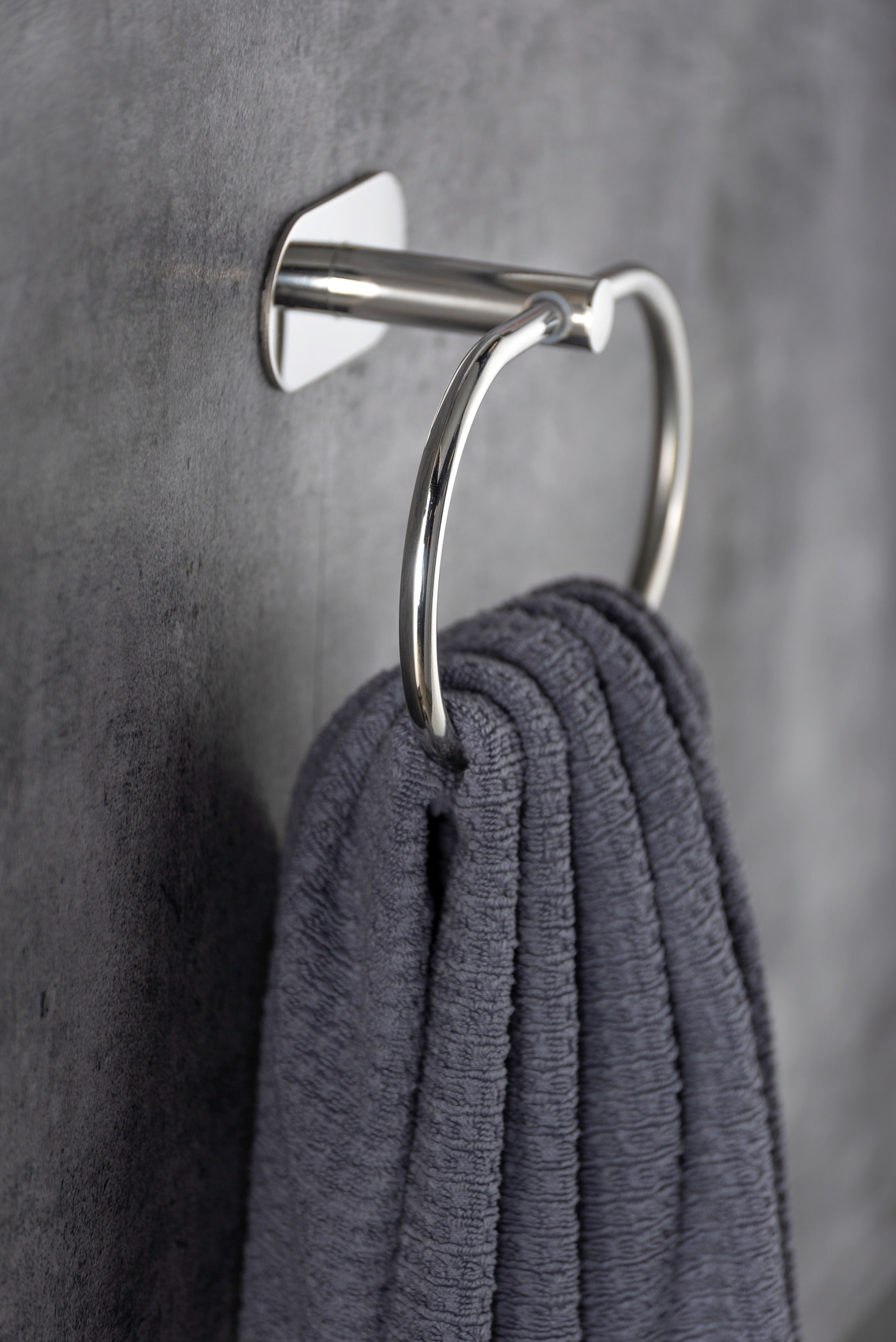 WENKO Handtuchring »Orea« aus Edelstahl, Befestigen ohne Bohren