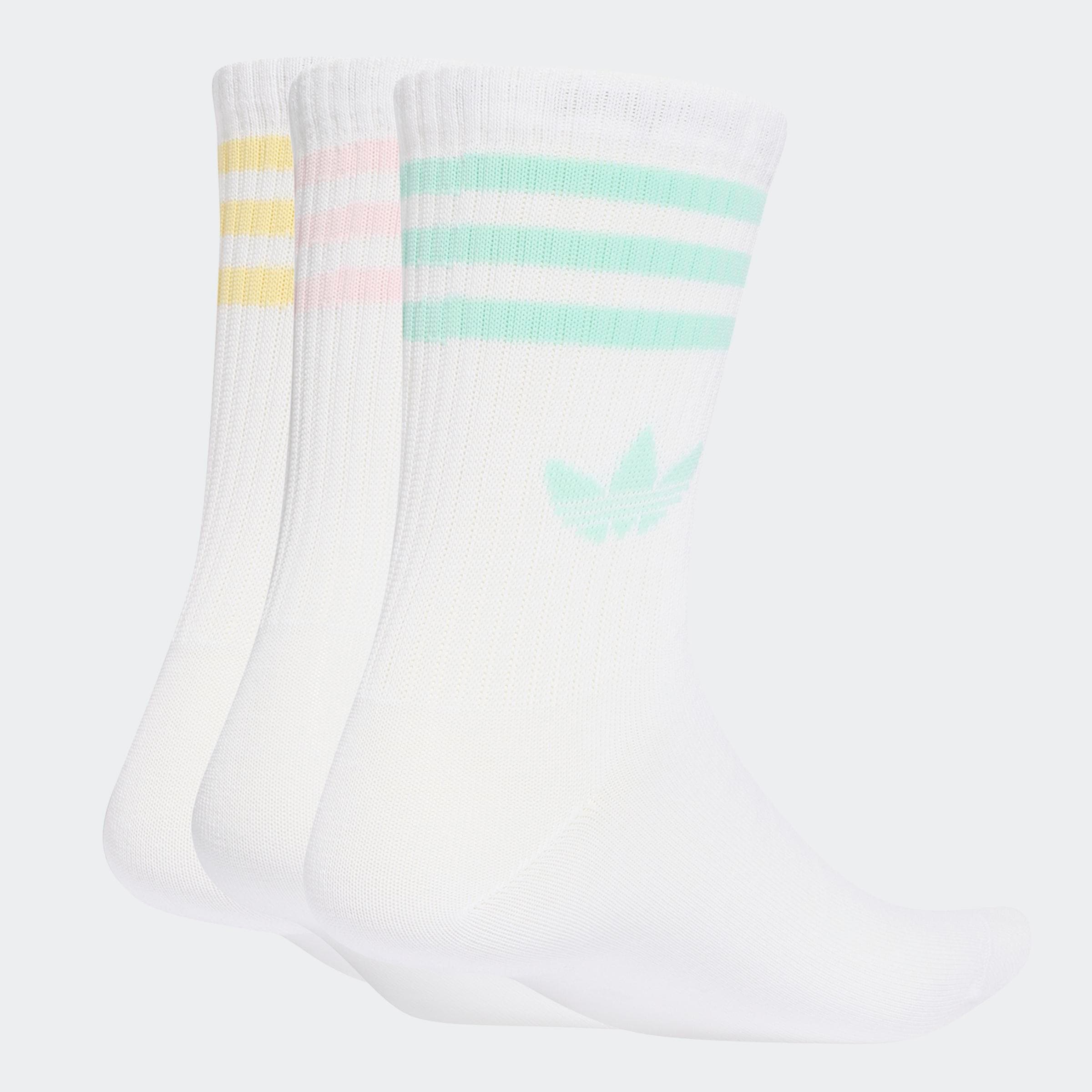 adidas Originals Sportsocken »3S CREW S 3P« knöchellange Passform, mit 3-Streifen, 3 Paar, sportlicher Stil