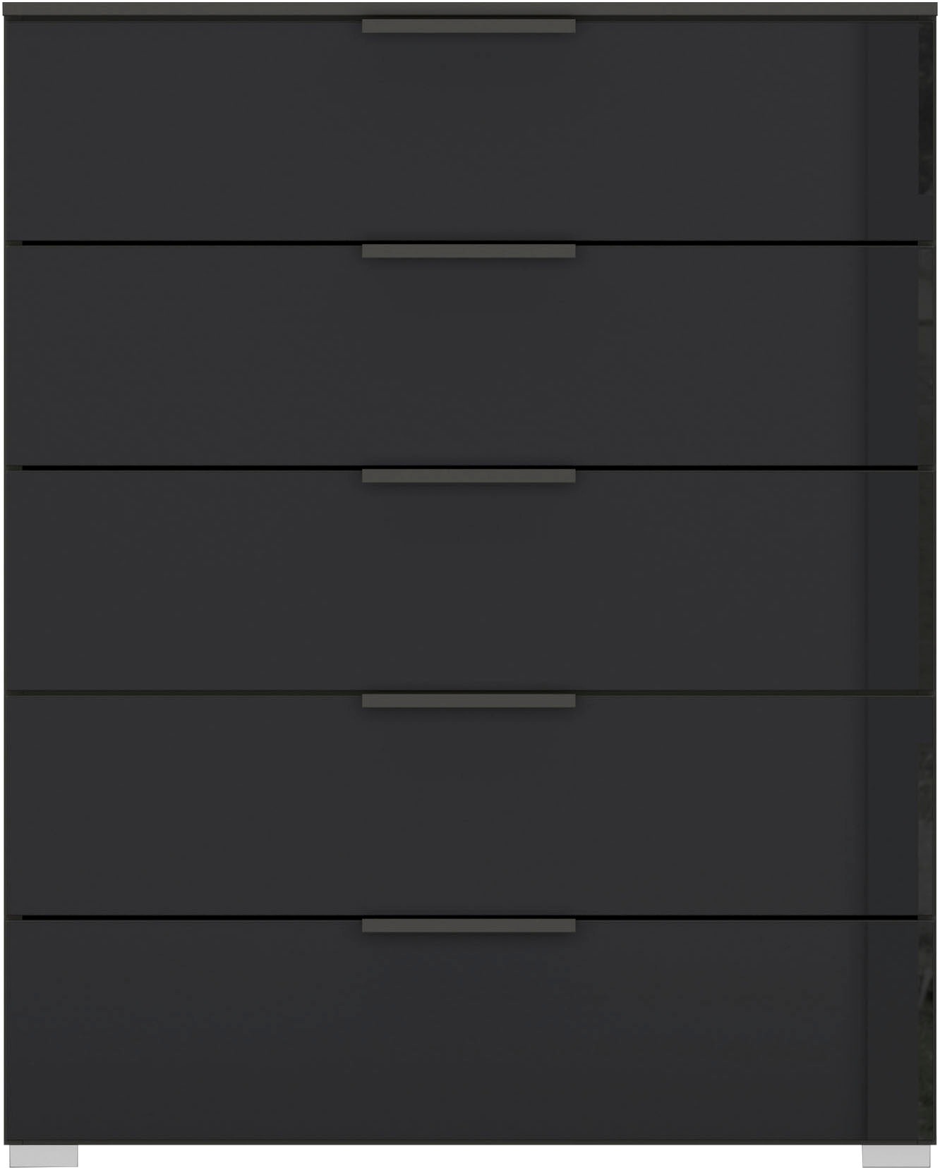 rauch Schubkastenkommode »Kommode Sideboard Wäscheschrank Schrank SKAT MERIDIAN« inkl. SOFT-CLOSE-FUNKTION,  mit 5 Schubladen mit Glasfront in elegantem Design MADE IN GERMANY
