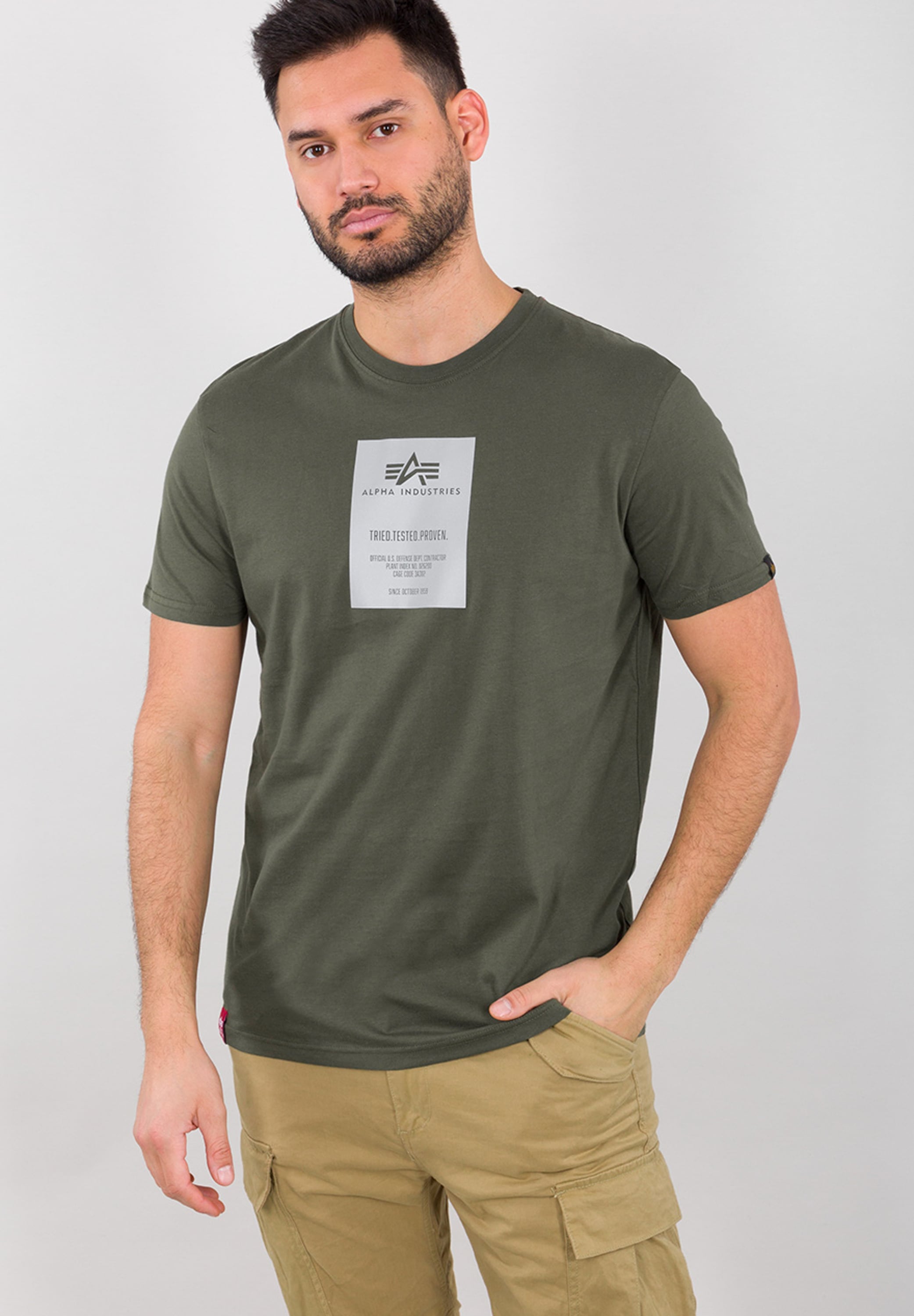 T-Shirt »Alpha Industries Men - T-Shirts Reflective Label T«