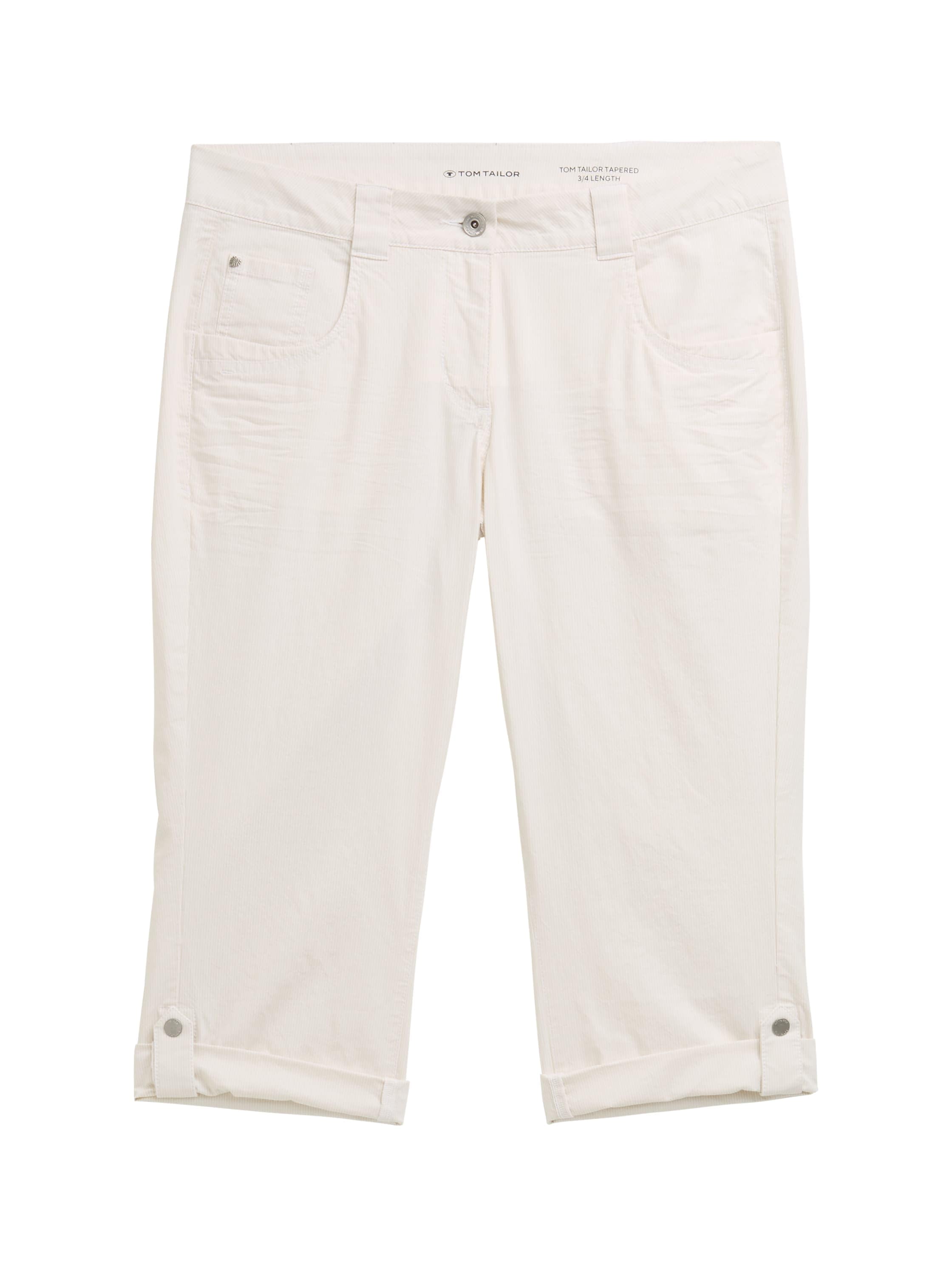 TOM TAILOR Caprihose, Sommerhose mit Streifen Muster
