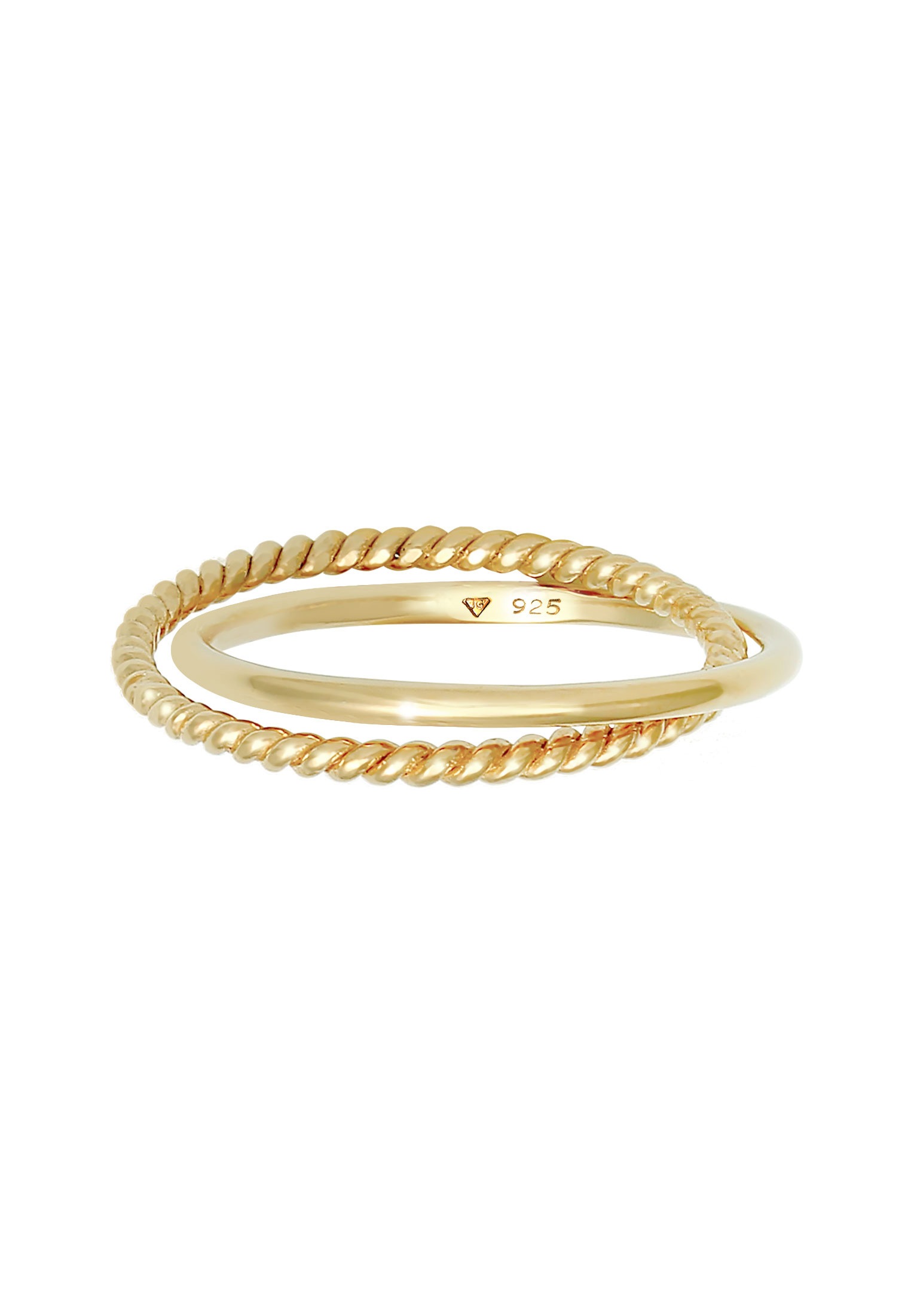 Elli Silberring »Ring Wickelring Klassik Fein Gedreht 925 Silber«