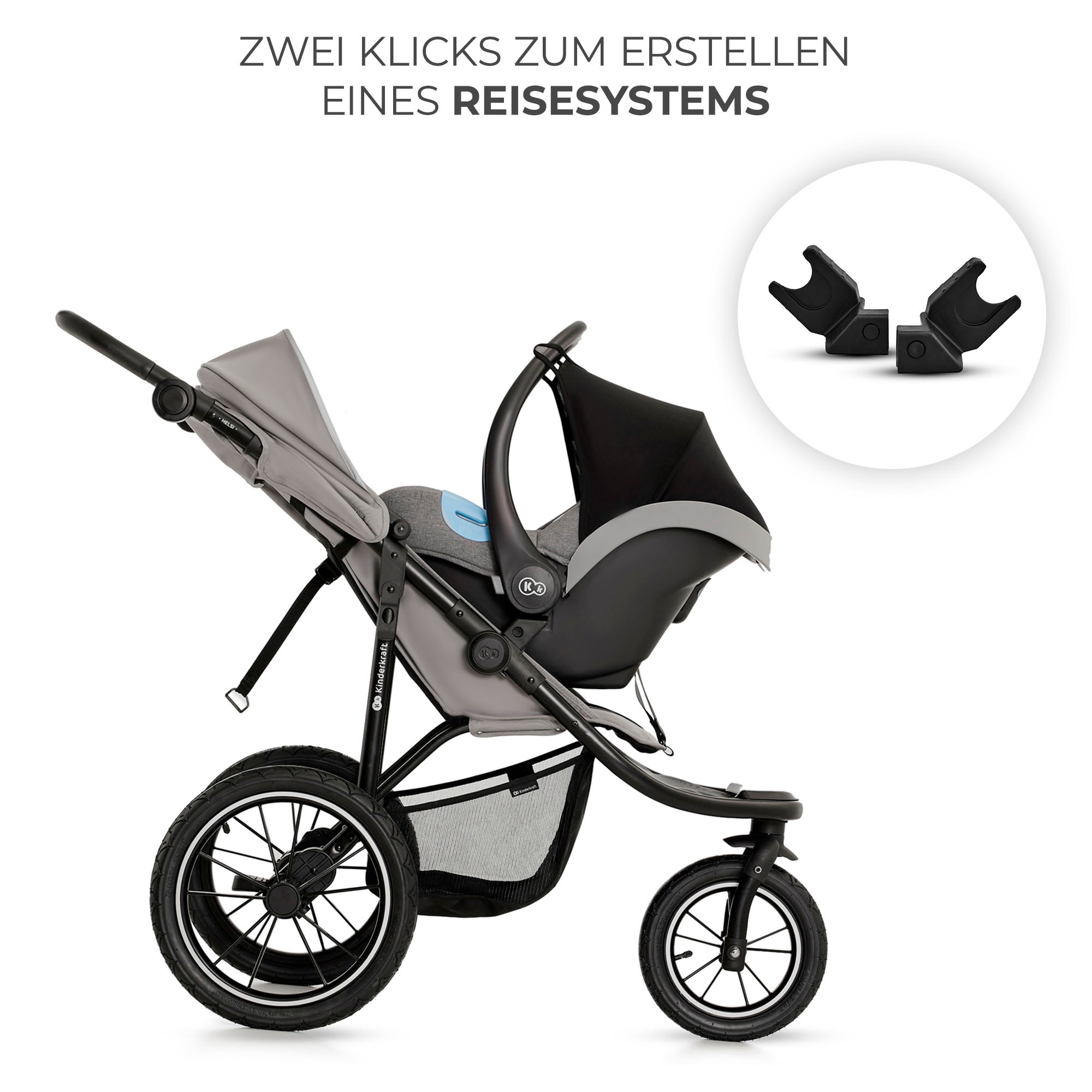 Kinderkraft Kombi-Kinderwagen »HELSI 2«, 27 kg