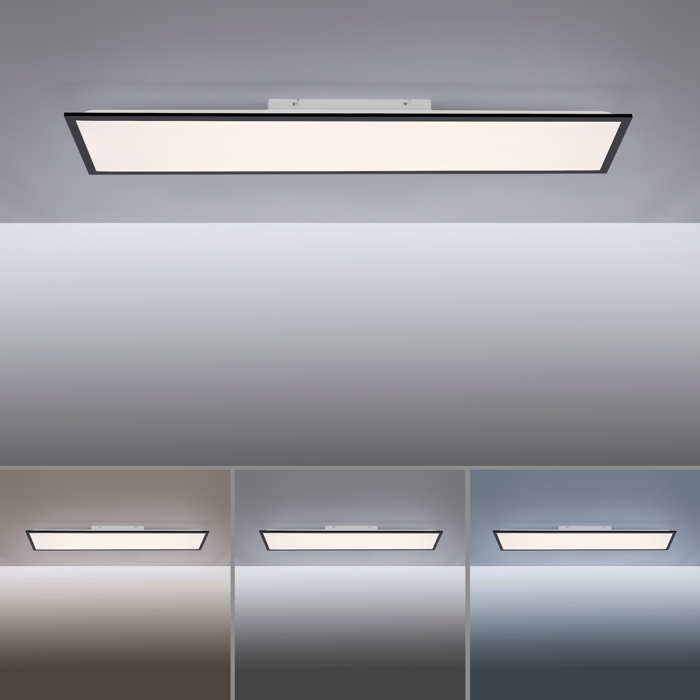 JUST LIGHT LED Deckenleuchte »FLAT« LED-Board 1 Stk. warmweiß - kaltweiß dimmbar über Fernbedienung
