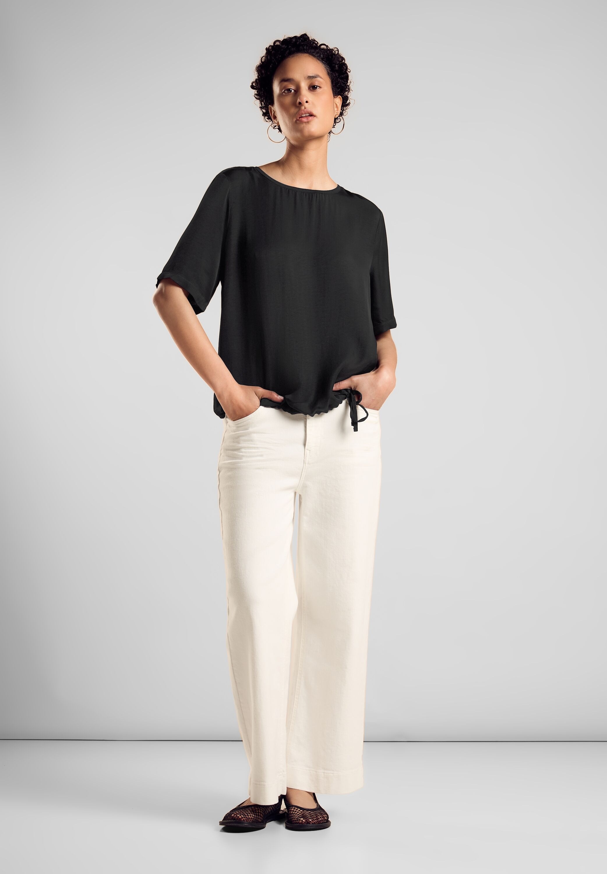 STREET ONE Shirtbluse, mit Tunnelzug