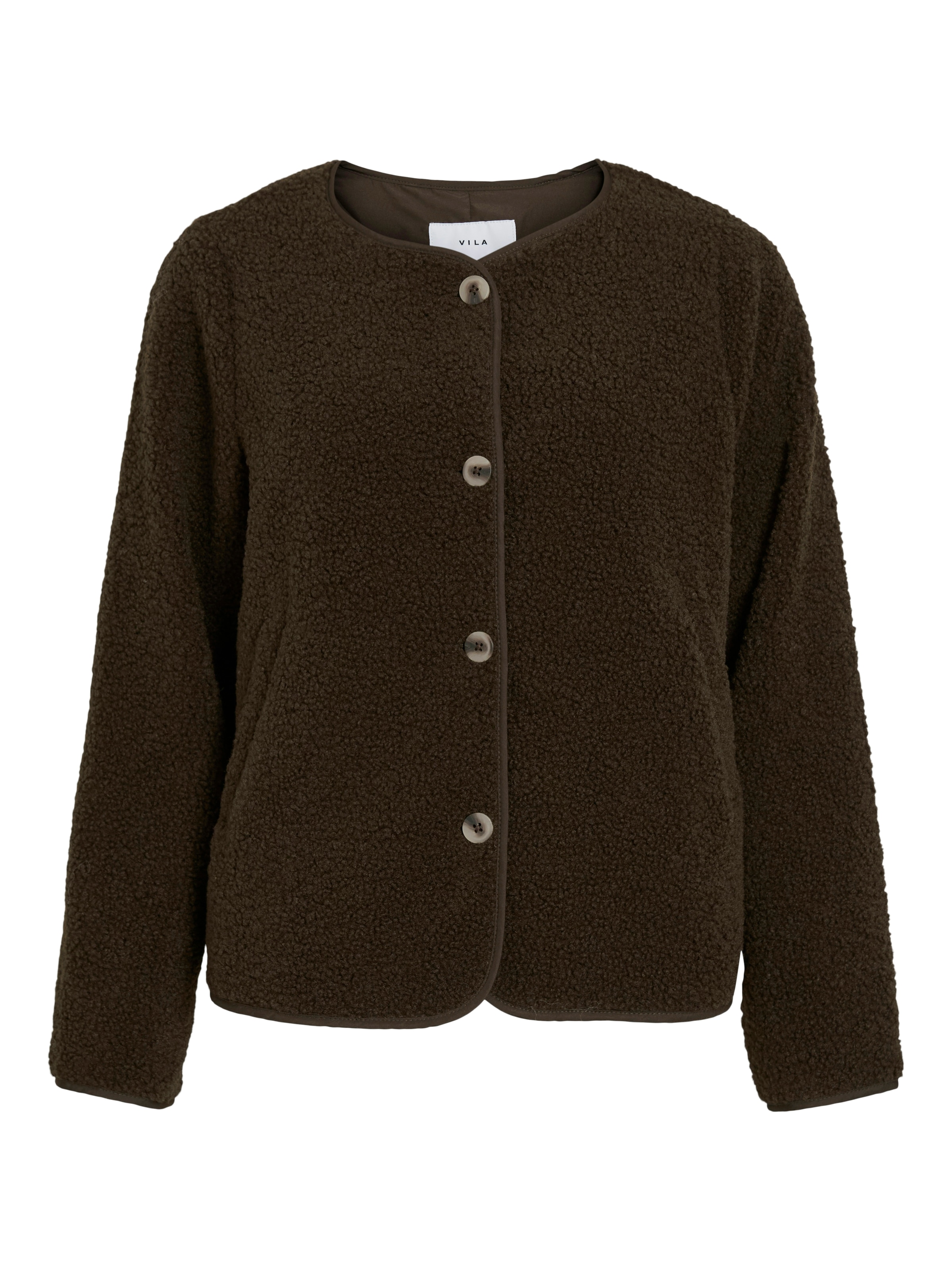 Vila Plüschjacke »VIADA TEDDY JACKET« Kunstfaser