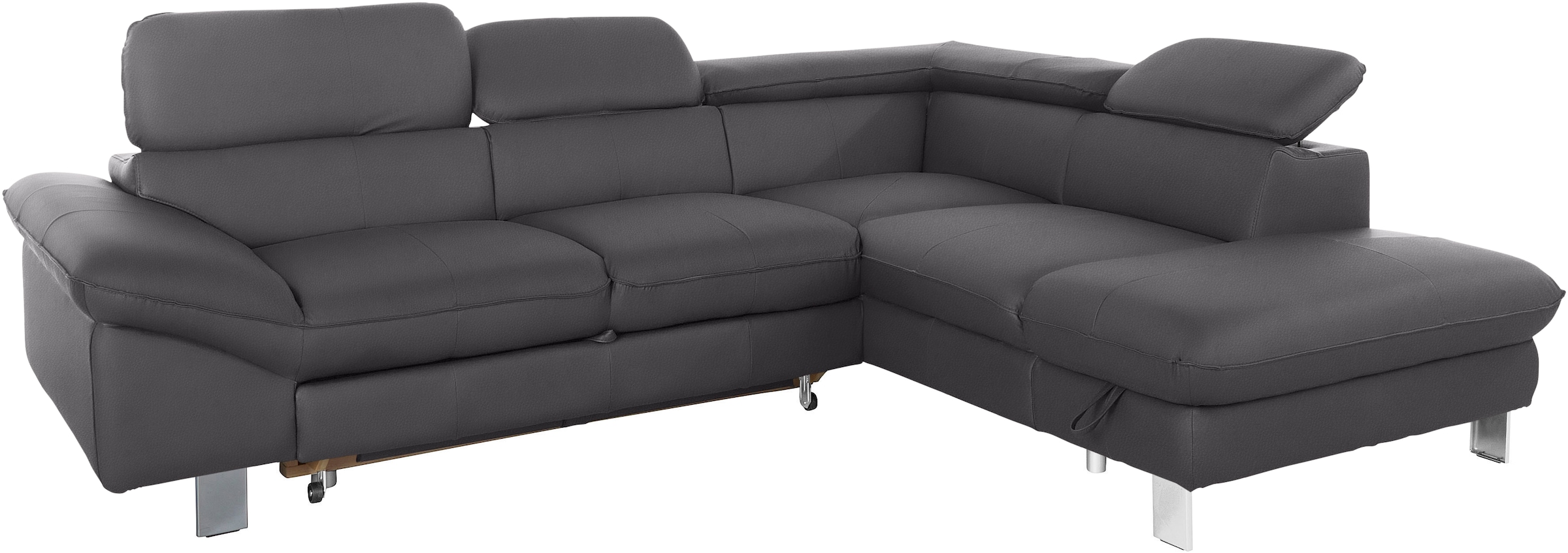 COTTA Ecksofa »Driver L-Form«, mit Kopfteilverstellung, wahlweise mit Bettfunktion & Bettkasten