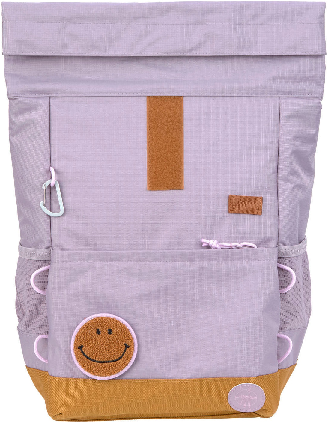 LÄSSIG Kinderrucksack »Little Gang, Medium Rolltop Backpack, lilac«, Reflektoren, aus recycelten PET-Flaschen