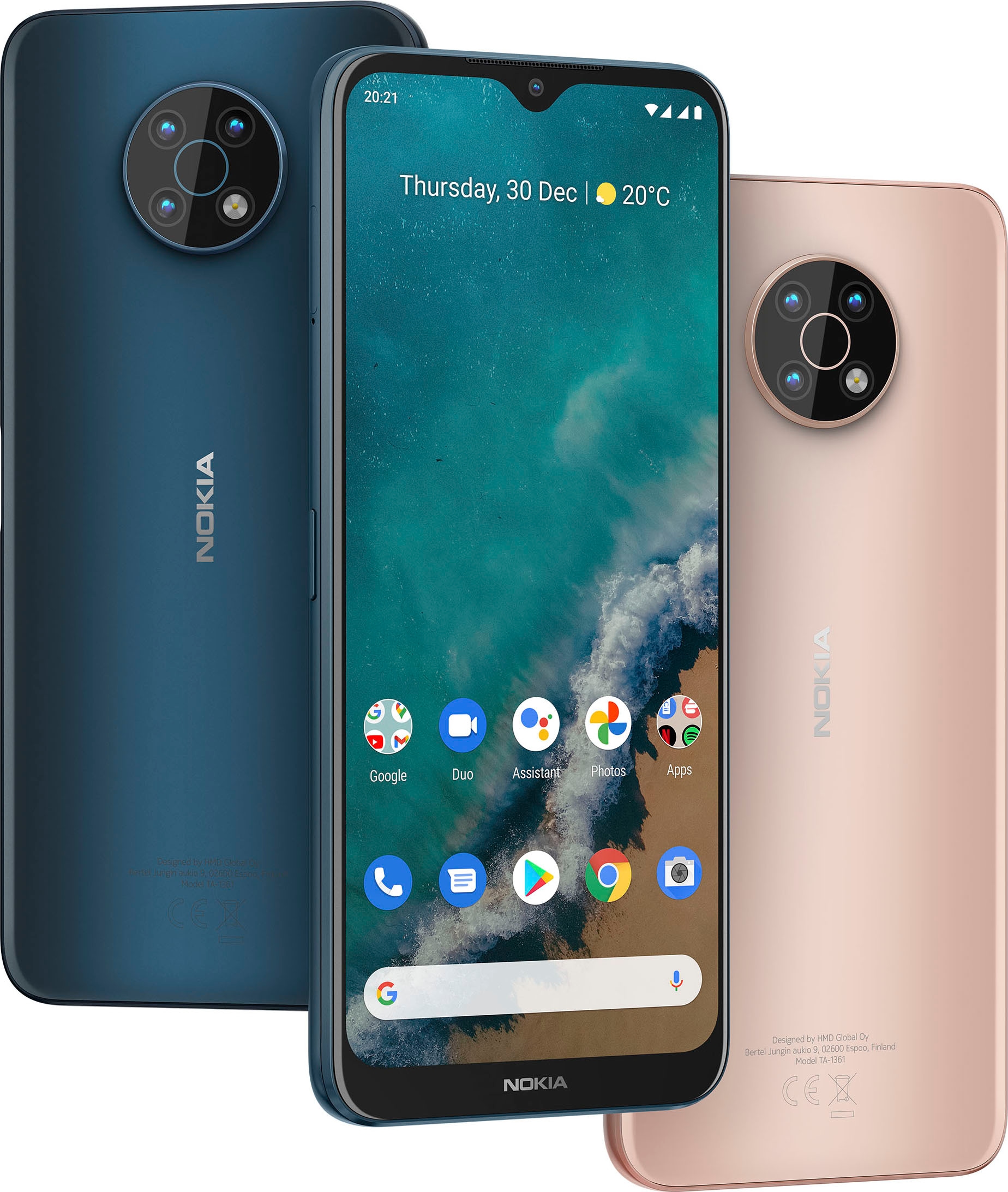 Nokia Smartphone »G50«, 17,32 Jahre Garantie ➥ 128 cm/6,82 GB Speicherplatz, 48 MP ocean Kamera XXL Zoll, | blue, UNIVERSAL 3