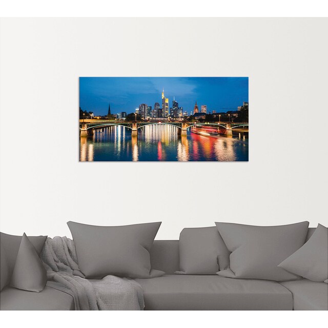 Artland Wandbild »Frankfurt am Main zur Nacht«, Deutschland, (1 St.), als  Alubild, Leinwandbild, Wandaufkleber oder Poster in versch. Größen bequem  kaufen