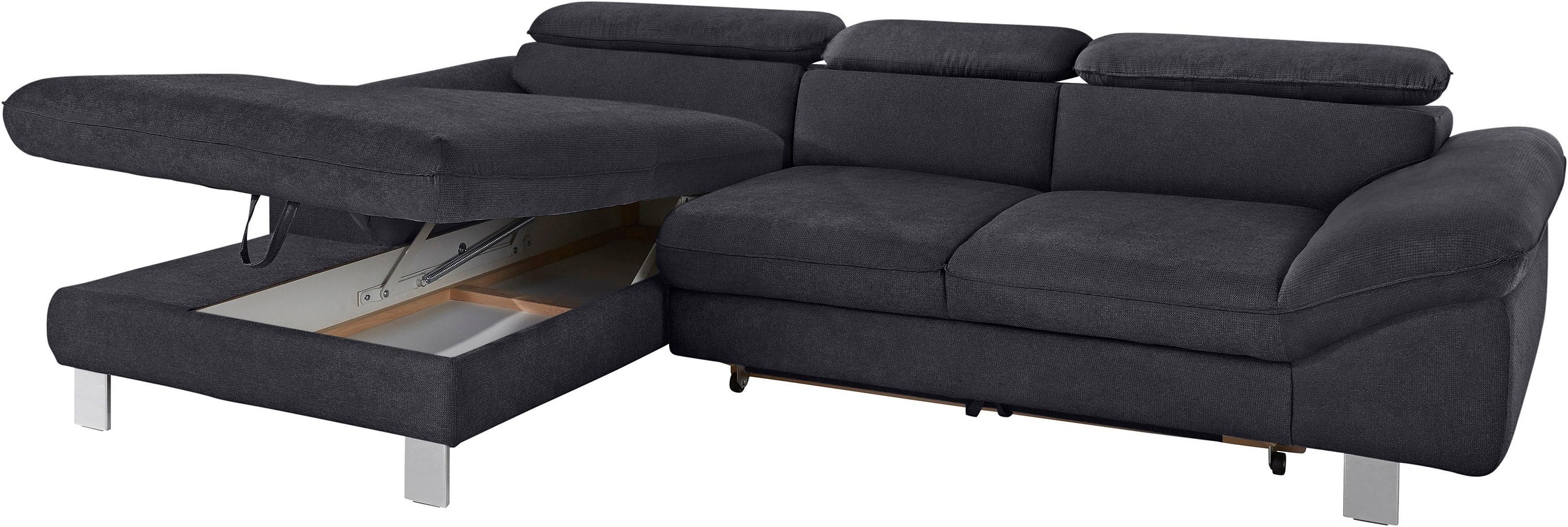 COTTA Ecksofa »Driver L-Form«, mit Kopfteilverstellung, wahlweise mit Bettfunktion