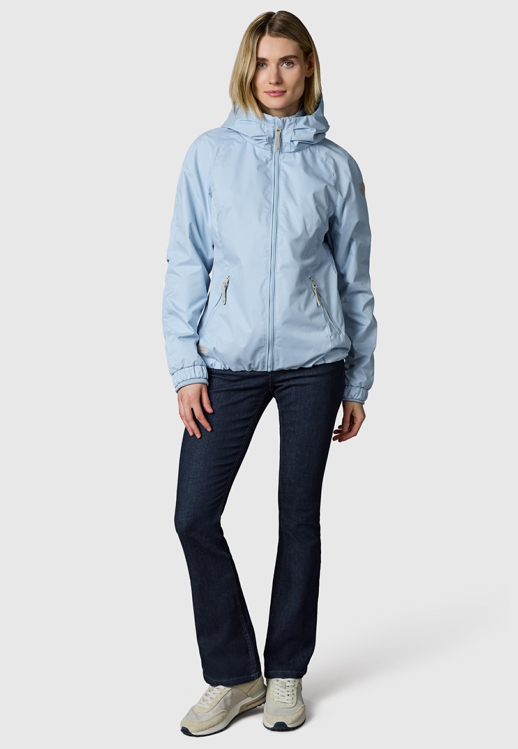 Ragwear Outdoorjacke »Übergangsjacke Dizzie« mit Kapuze Wasserdichte Übergangsjacke mit großer Kapuze