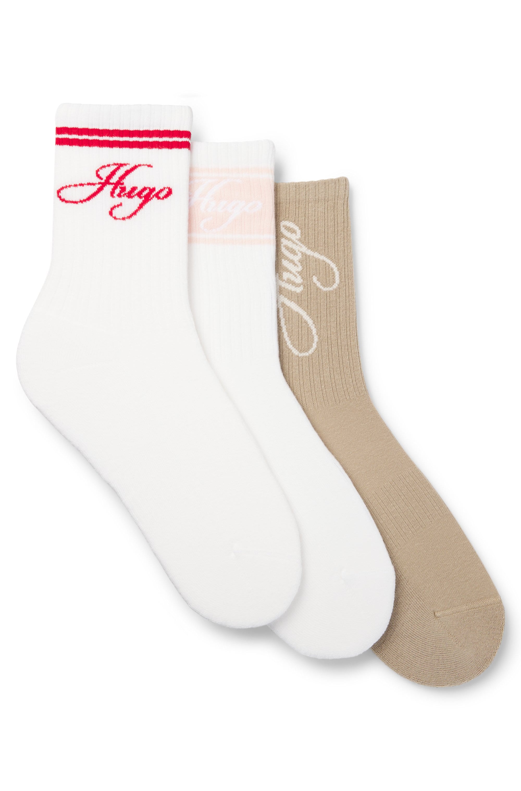 HUGO Underwear Basicsocken »3P AS MONOGRAM CC W«