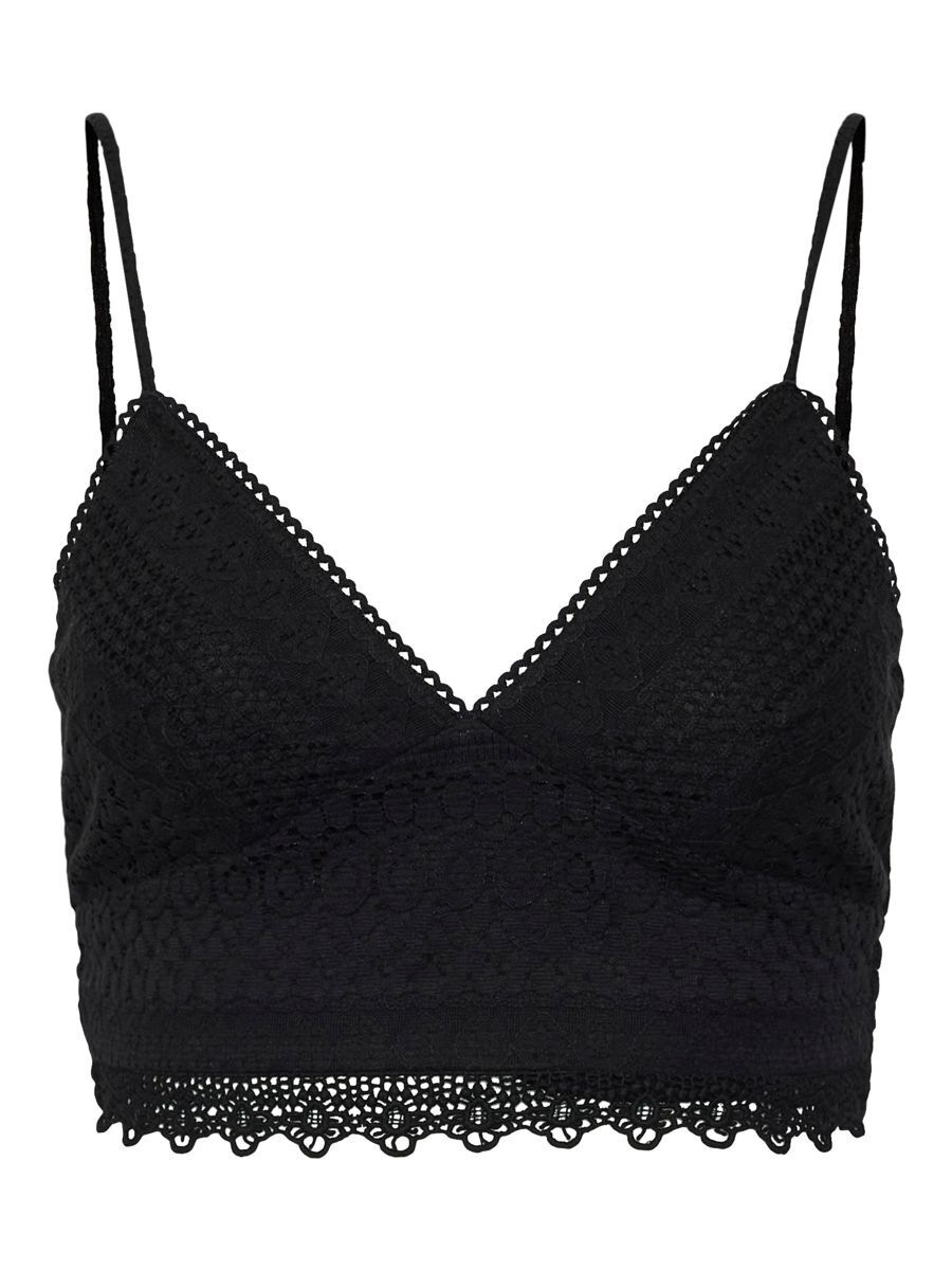 Vero Moda Spaghettitop »VMHONEY LACE V-NECK CROPPED TOP WVN«