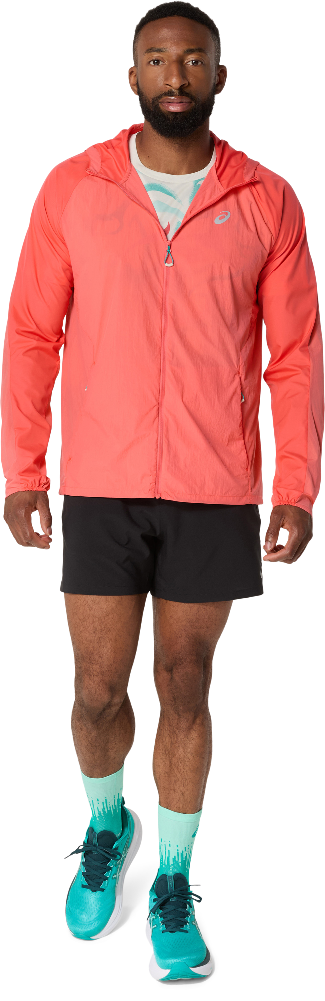 Asics Laufjacke »ROAD PACKABLE JACKET«, mit Kapuze