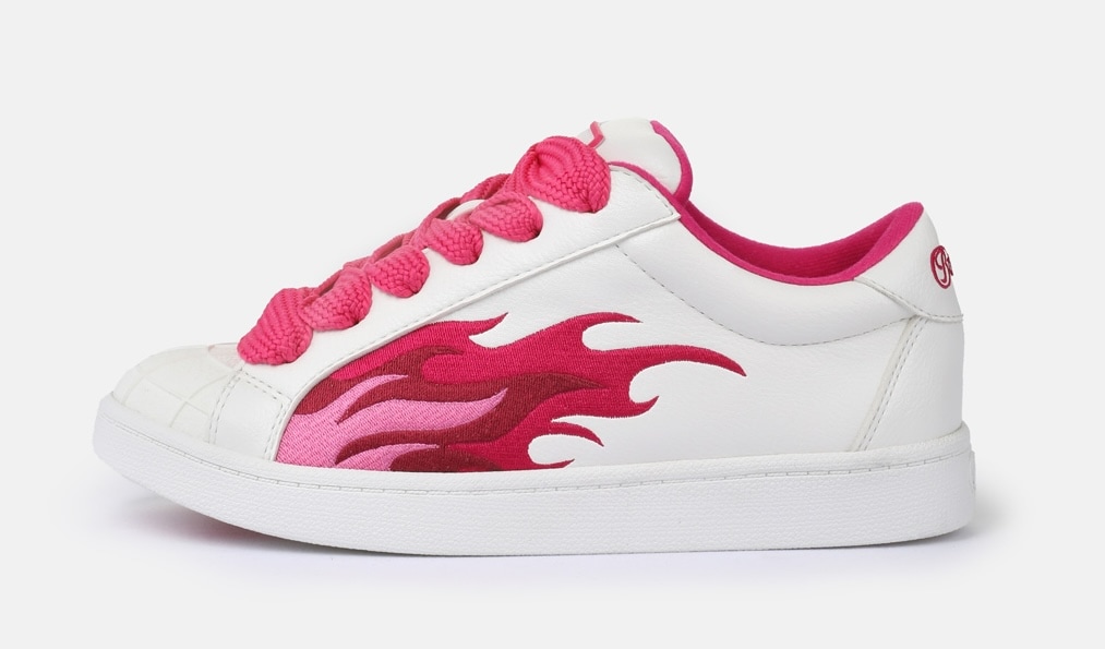 Buffalo Sneaker »LIBERTY«  , Freizeitschuh, Schnürschuh, Halbschuh mit trendigem Flammenmotiv