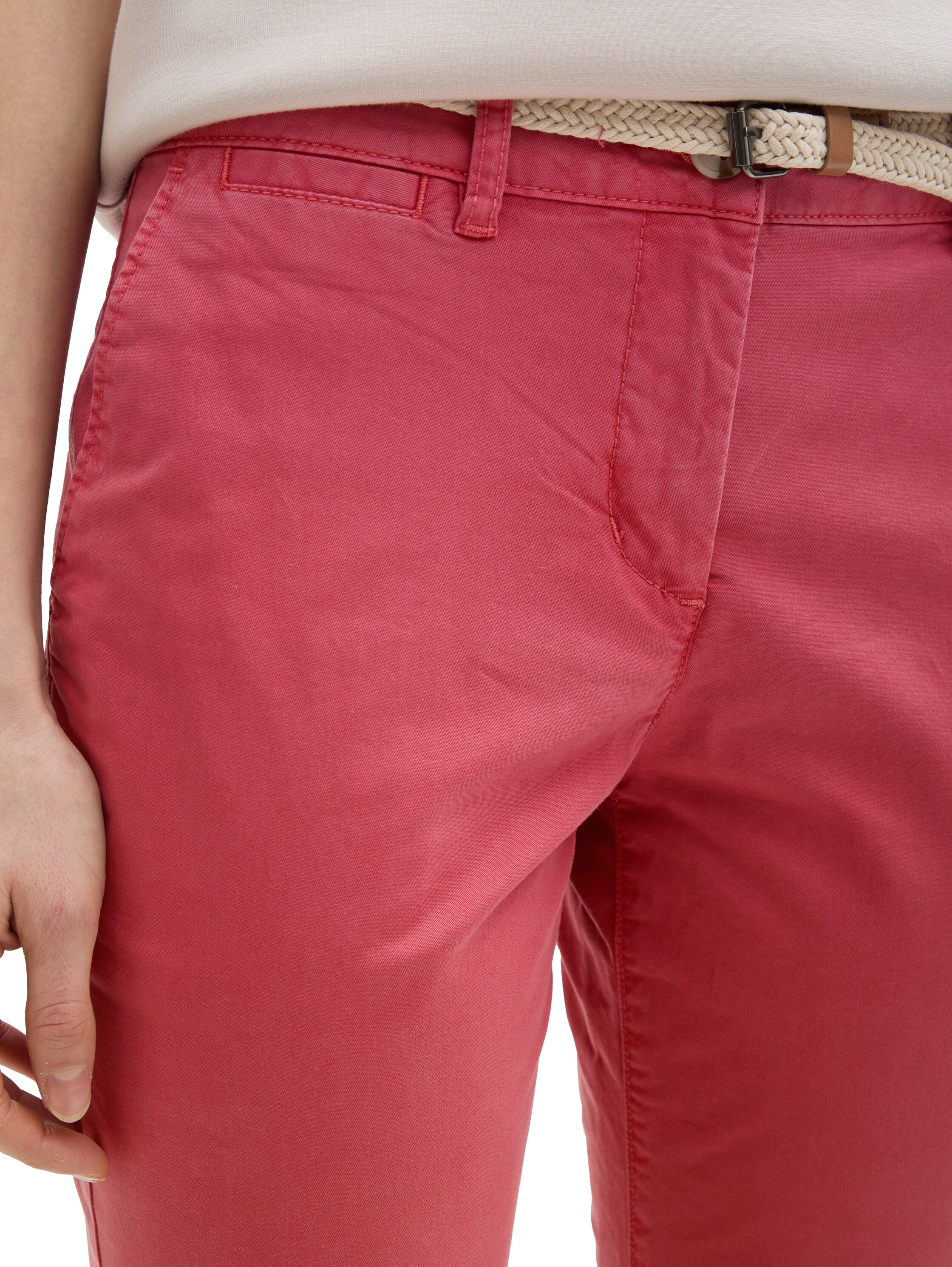 TOM TAILOR Chinohose, mit Gürtel
