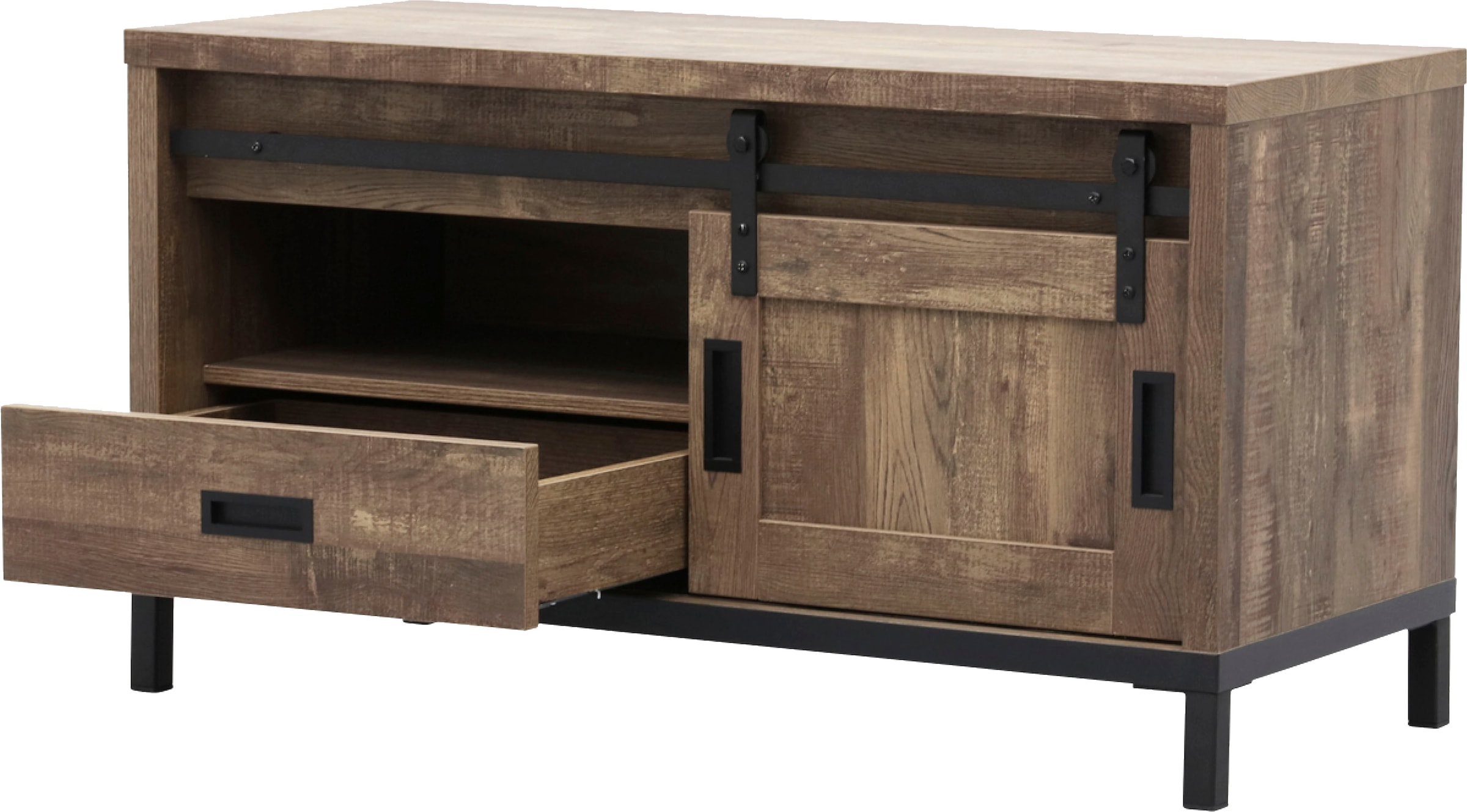 OMG Design TV-Schrank »Stanley Lowboard« mit Schiebetür, Breite 120 cm, in zwei Breiten