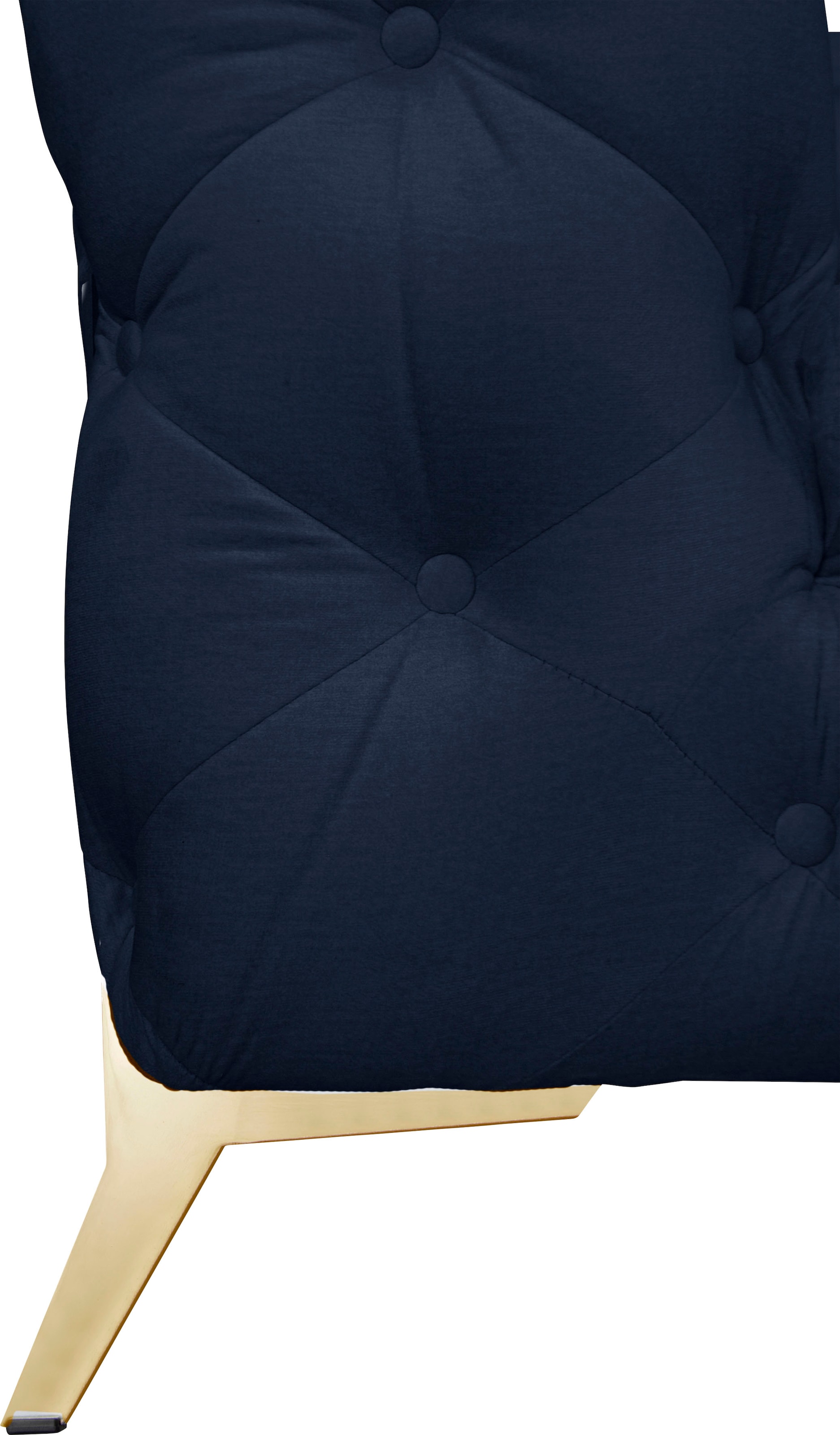 Home affaire Chesterfield-Sofa »Amaury L-Form« moderne Chersterfield-Optik, Breite 262 cm, Fußfarbe wählbar