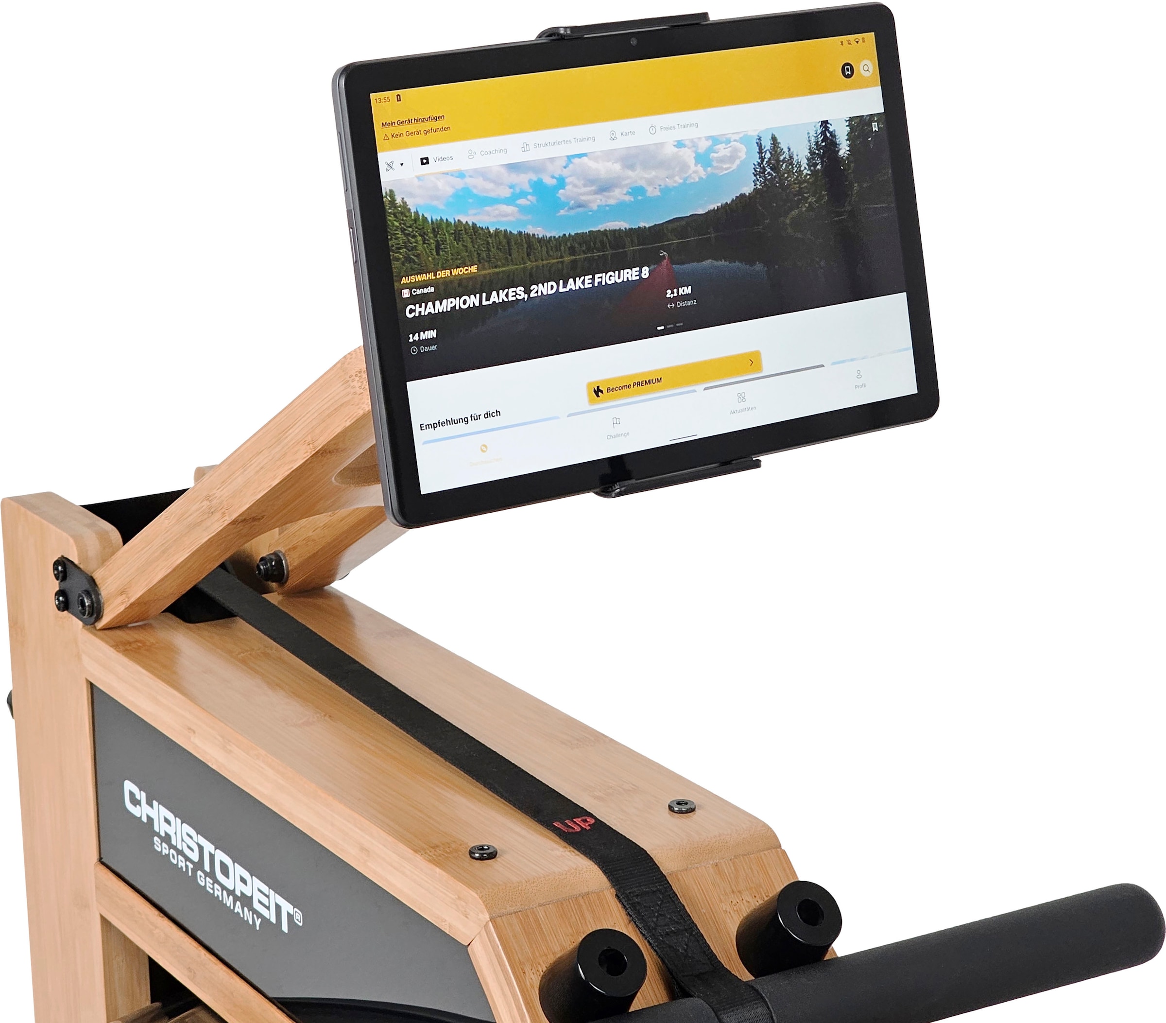 Christopeit Sport® Rudergerät »Wasserrudergerät Colorado« kompatibel mit Kinomap- App