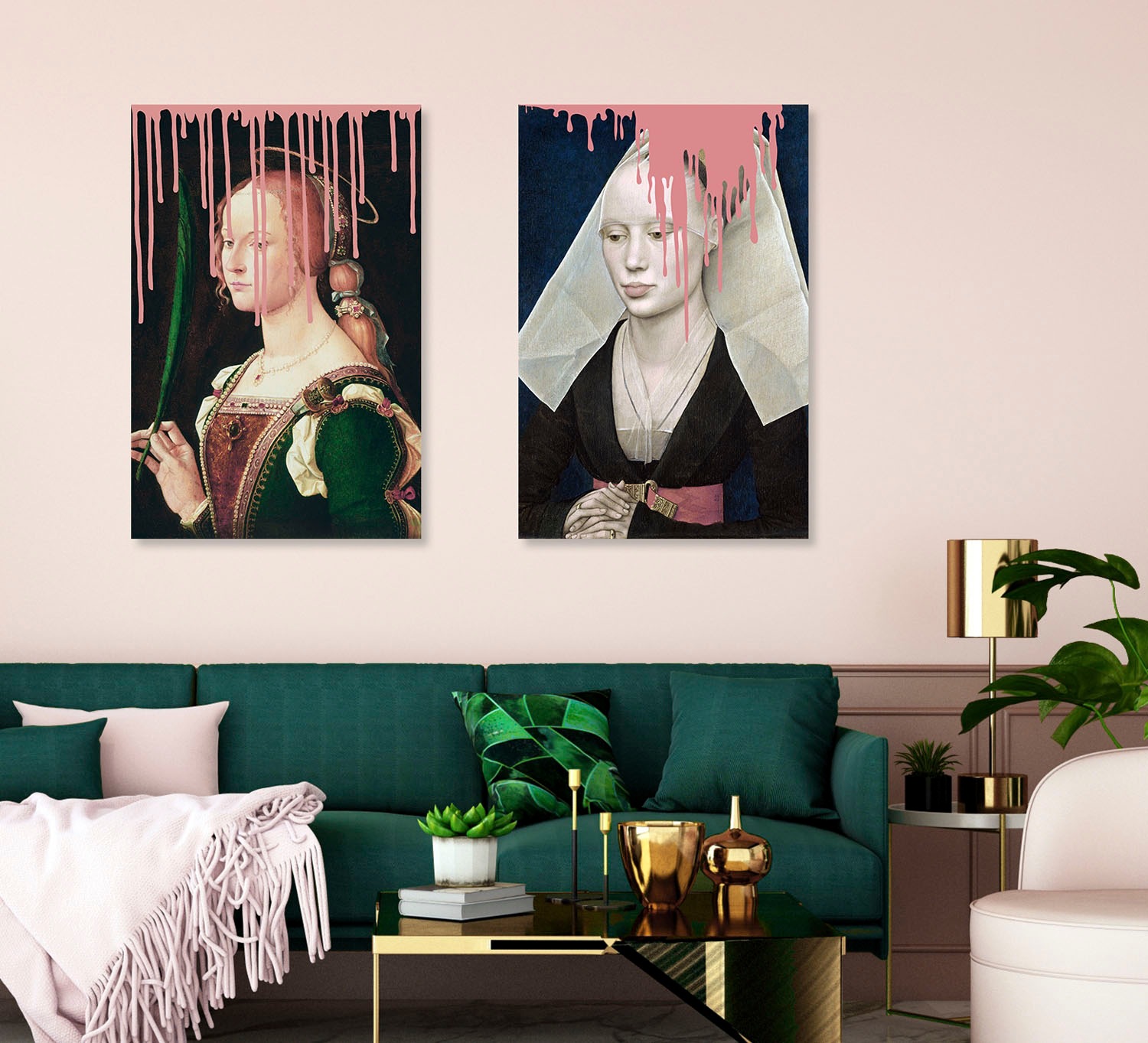 queence Acrylglasbild »Frau mit Farbklecks« Bilder von Frauen | Formen | Frau | Gemälde | Historische Persönlichkeiten | Kunst Fine Art-Print in Galeriequalität