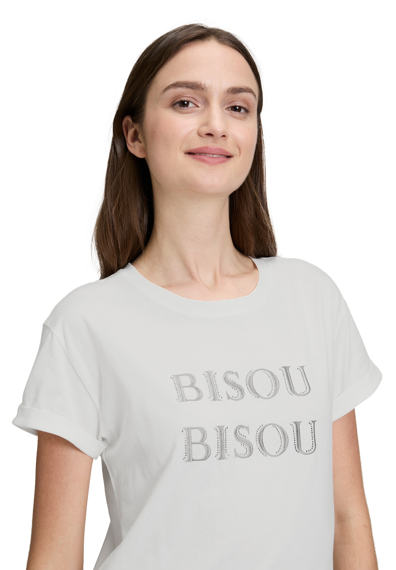 Betty&Co Langarmshirt »Casual-Shirt mit Stickerei«