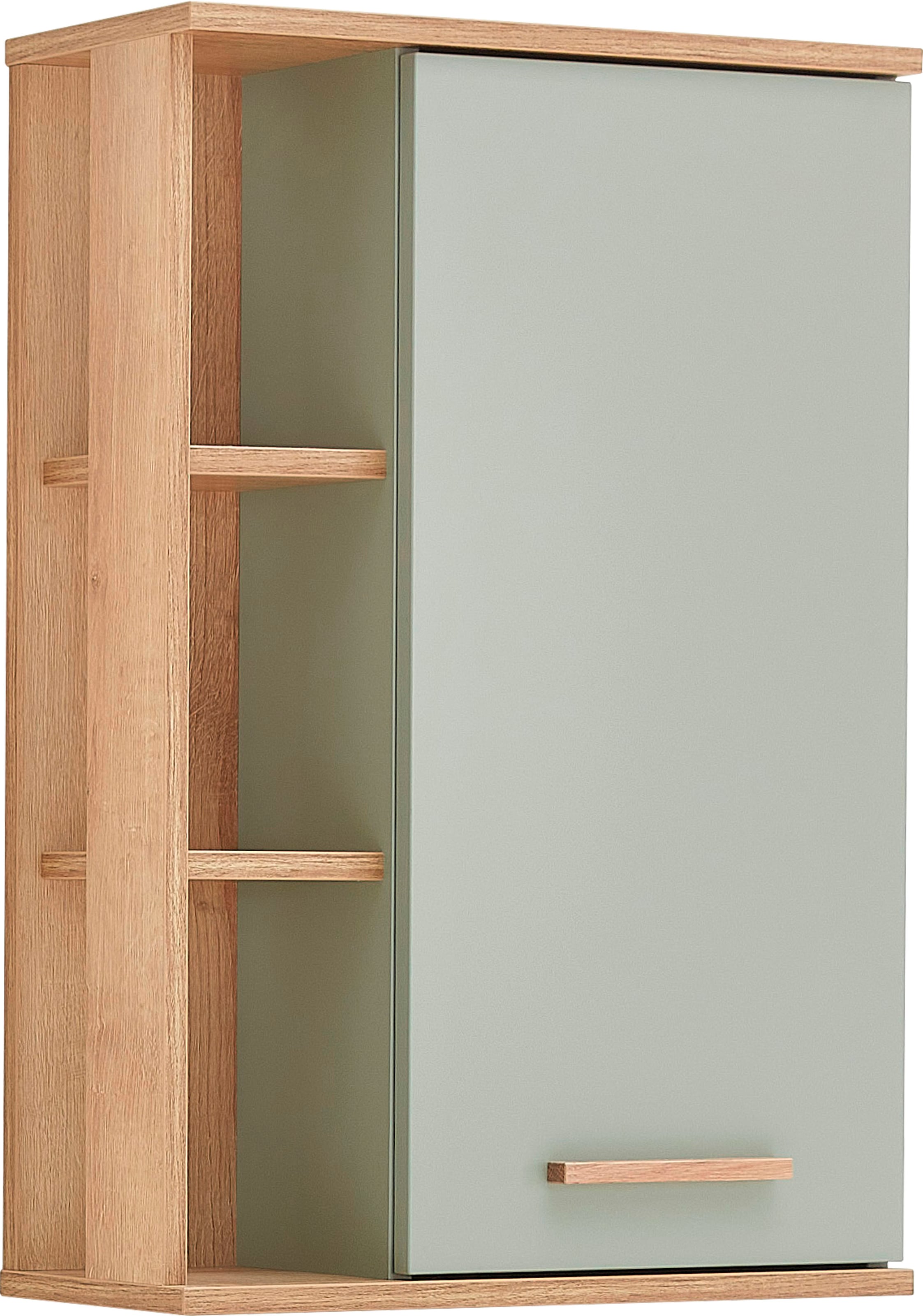 Hängeschrank »Quickset Badschrank 50,5 cm breit mit 1 Tür und 2 Glas-Einlegeböden«,...